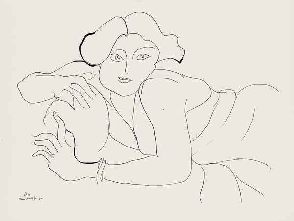 Henri Matisse, Série D, var. 4 (Duthuit 9), Henri Matisse, Dessins, Thèmes et variations, Limited Edition Lithograph