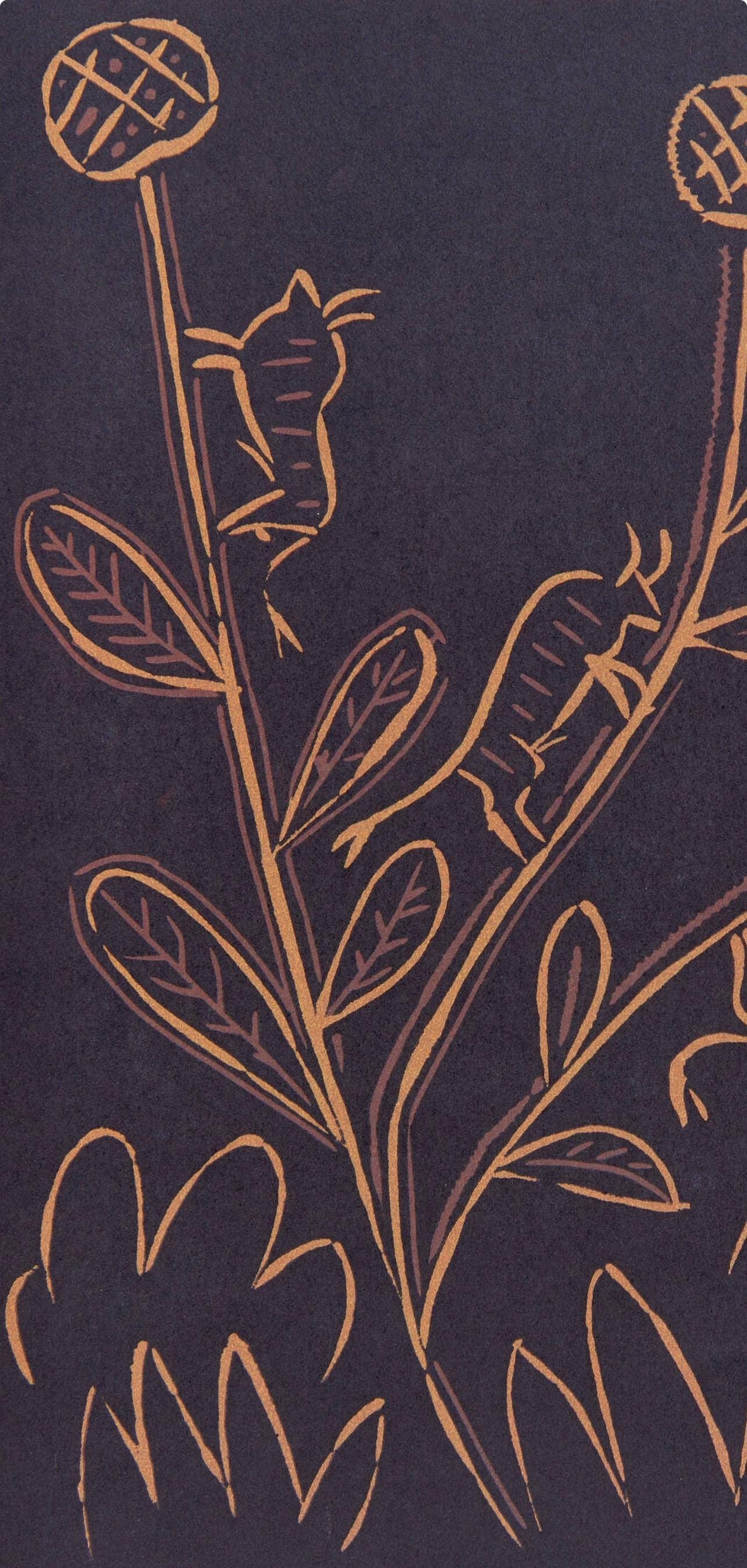 Pablo Picasso, Plant with Little Bulls (Orozco 214), Grabados al linóleo, Limited Edition Linocut