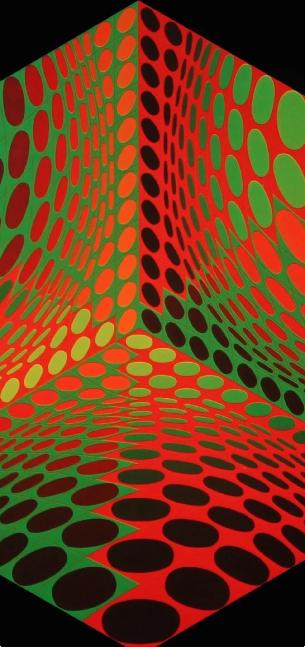 Victor Vasarely, Composition, Hexagone, Limited Edition Héliogravure