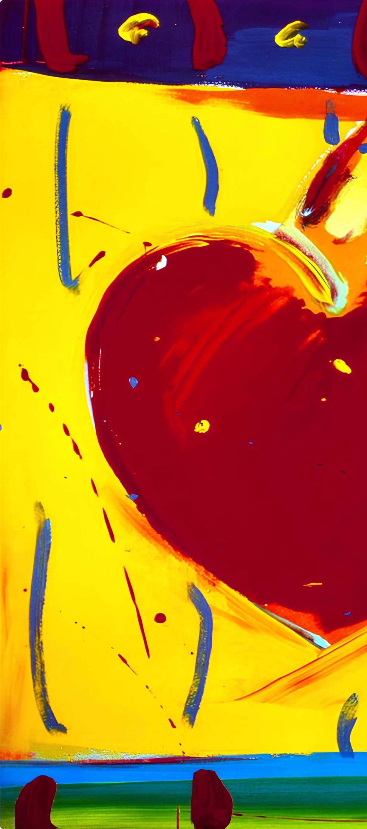 Peter Max, Lotta Love, 1998, Hand Signed, Official Edition Offset Lithograph