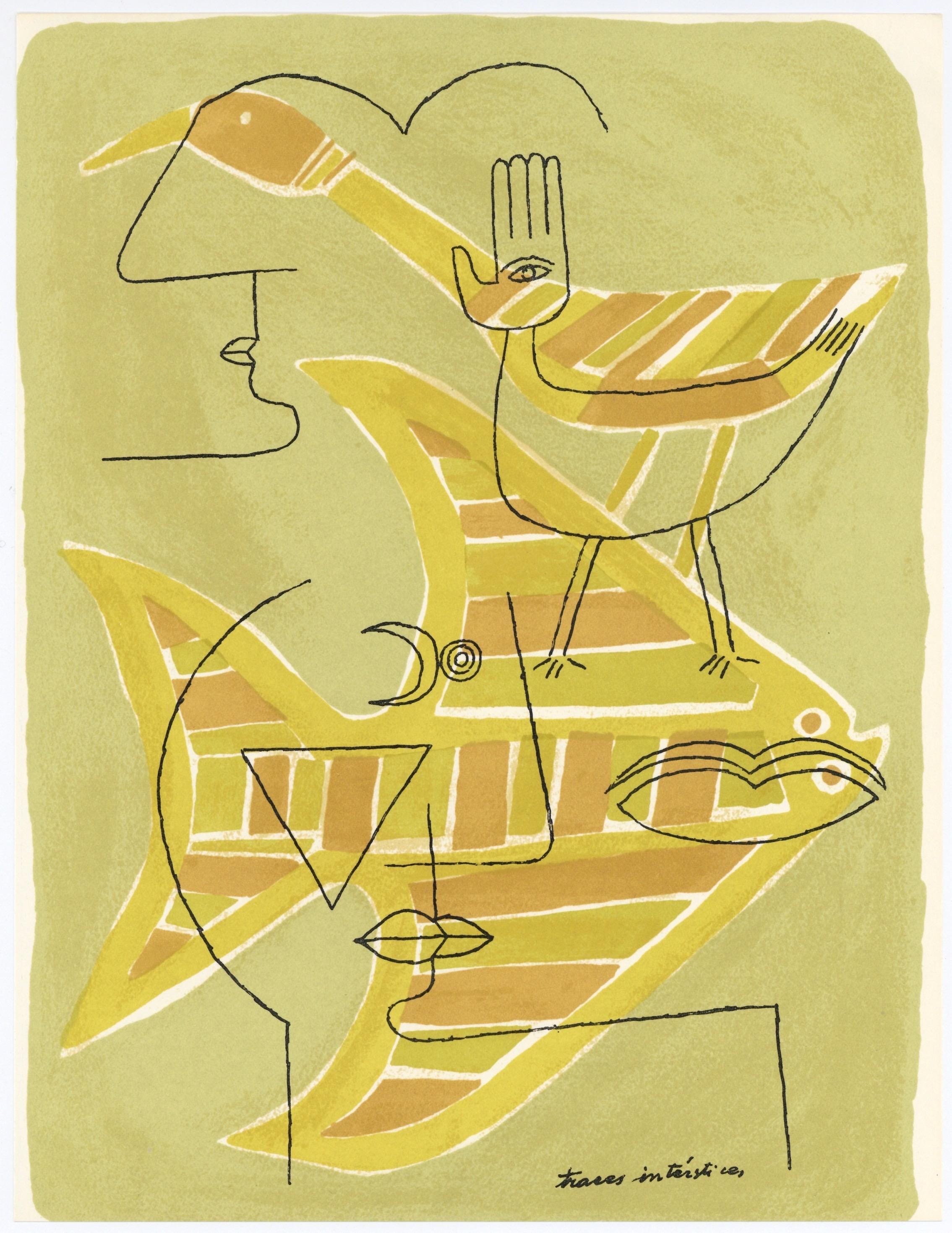 Victor Brauner, Composition, XXe siècle, Limited Edition Lithograph
