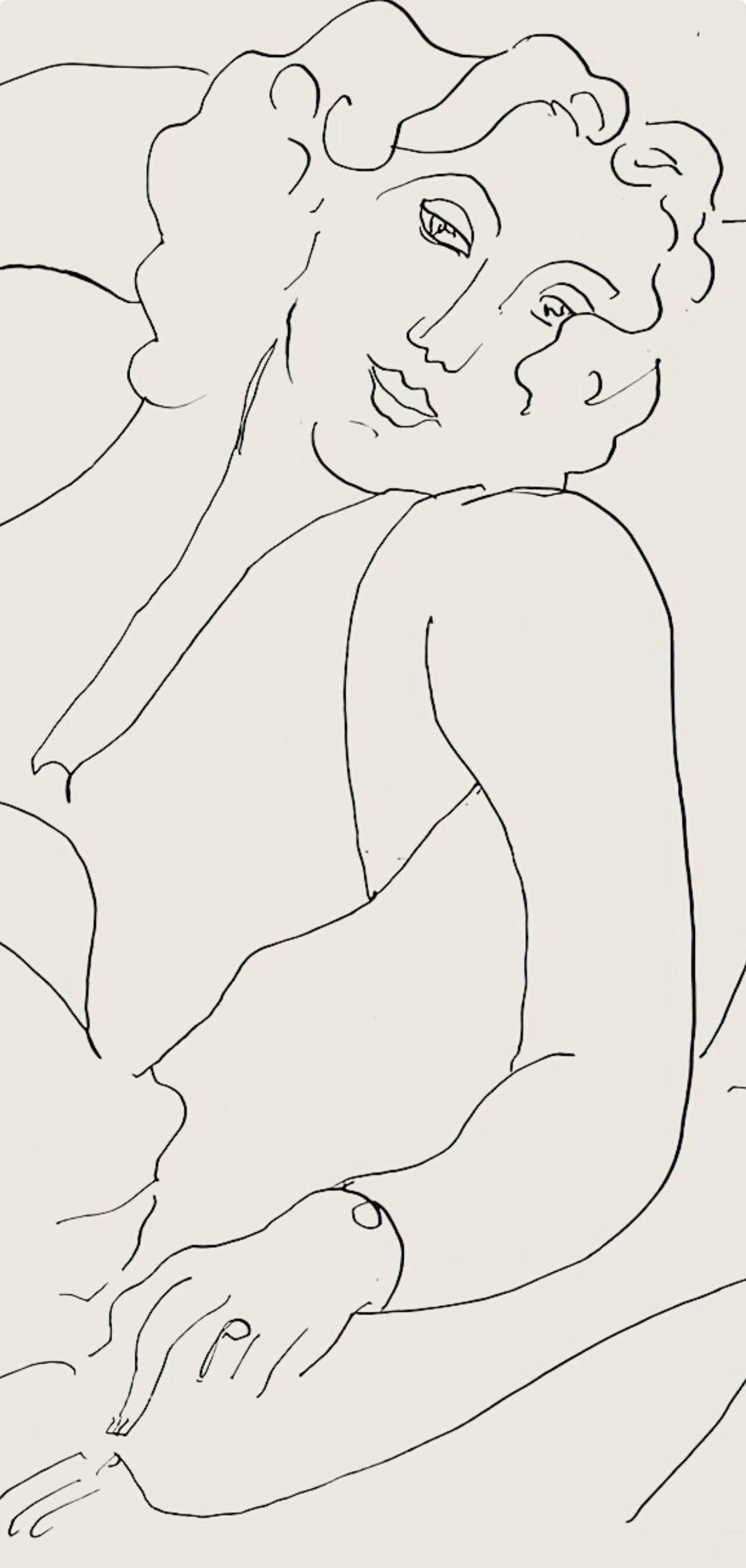 Henri Matisse, Série B, var. 2 (Duthuit 9), Henri Matisse, Dessins, Thèmes et variations, Limited Edition Lithograph
