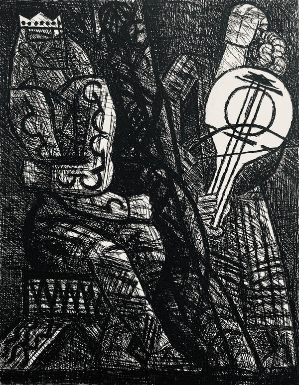 Marcel Gromaire, Remords De Macbeth, Scène XIII, Shakespeare, Macbeth, Eaux-fortes de Gromaire, Limited Edition Etching