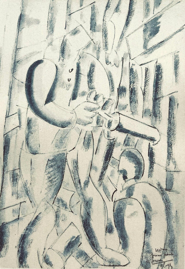 Fernand Léger, Les Foreurs, Fernand Léger, Dessins de Guerre, Limited Edition Lithograph