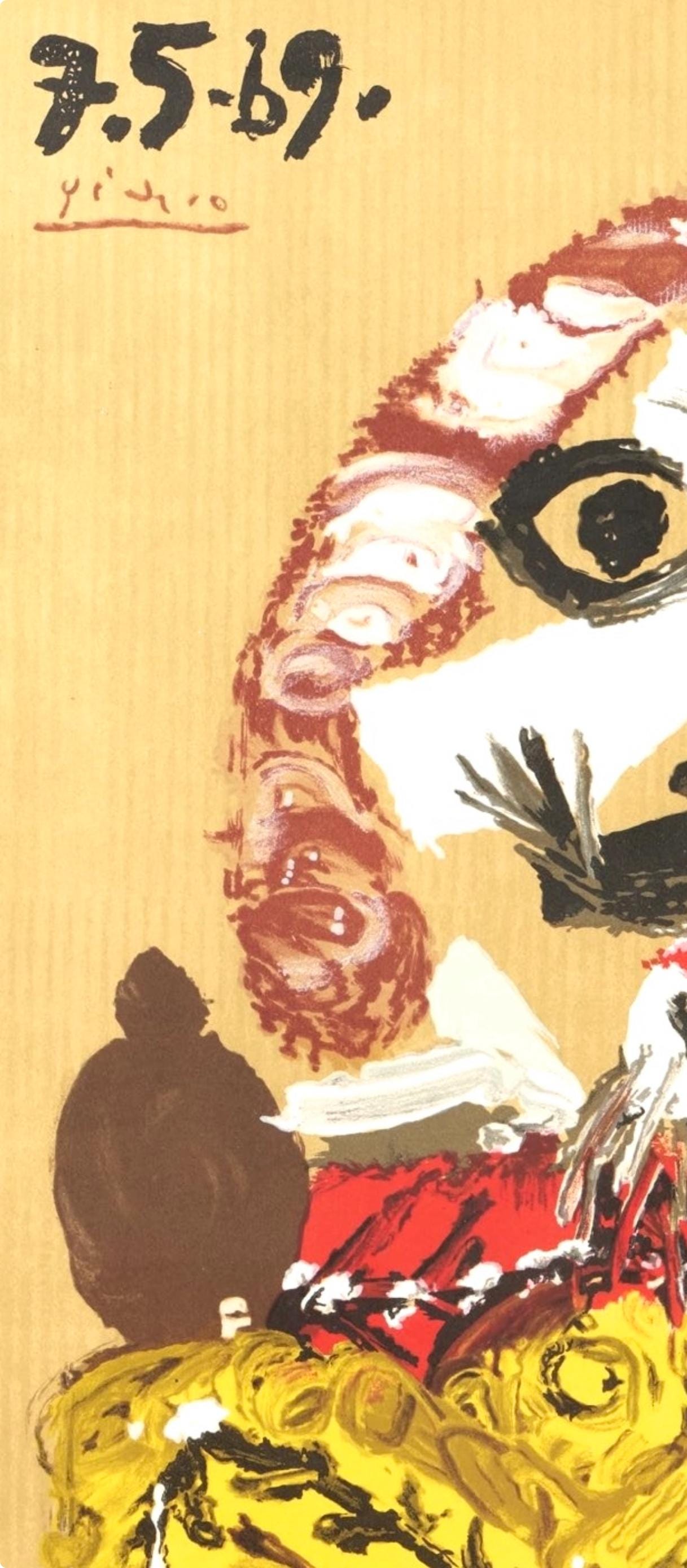 Pablo Picasso, Composition (Orozco 207-261), Vingt-Neuf Portraits Imaginaires, Limited Edition Lithograph