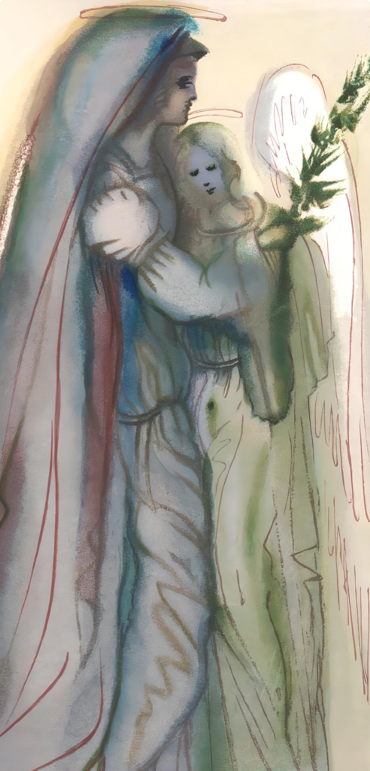 Salvador Dali, Preparation for the Final Prayer (Michler/Löpsinger 1039-1138; Field 189-200), La Divine Comédie, Limited Edition Woodcut