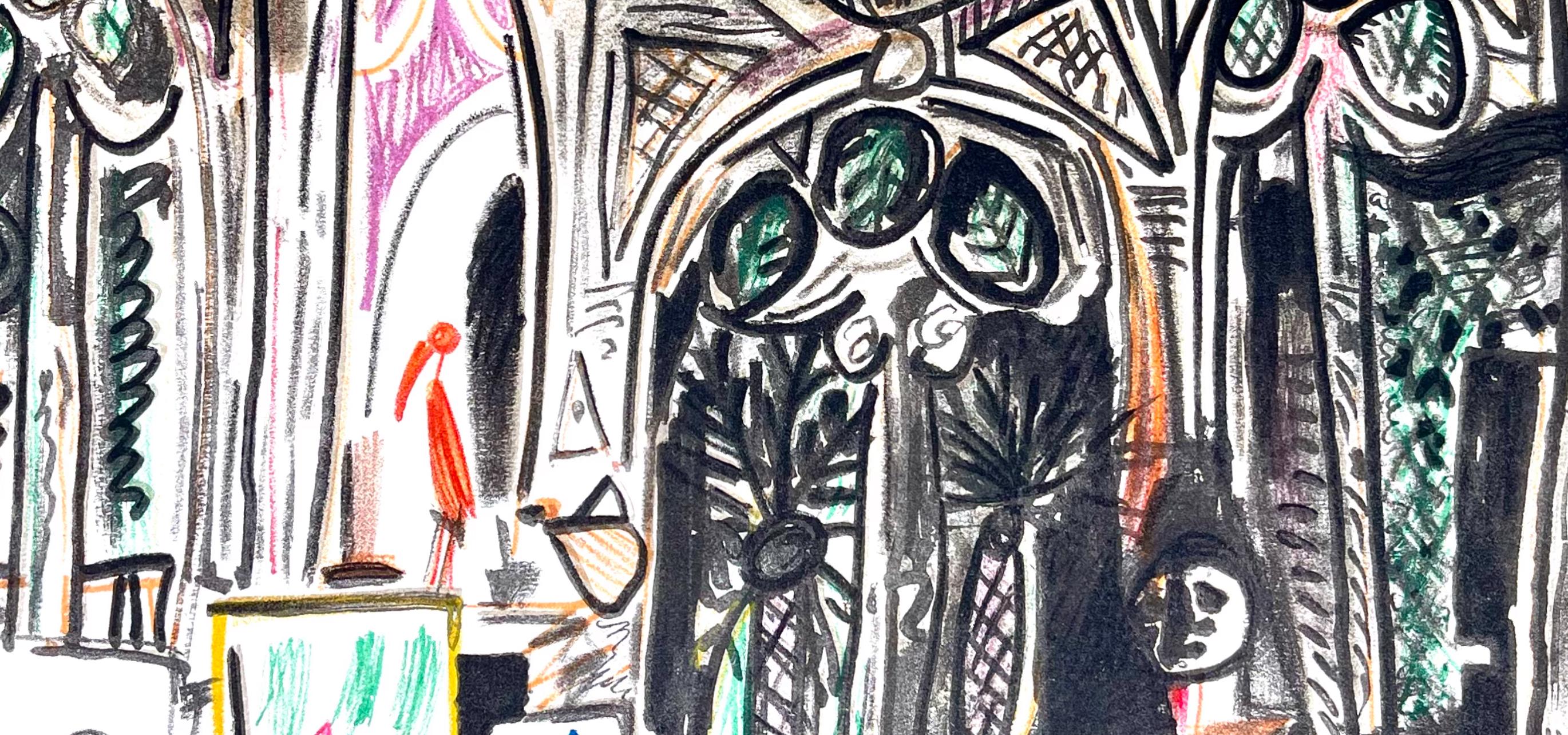 Pablo Picasso, Composition (Cramer 101), Carnet de la Californie, Limited Edition Lithograph