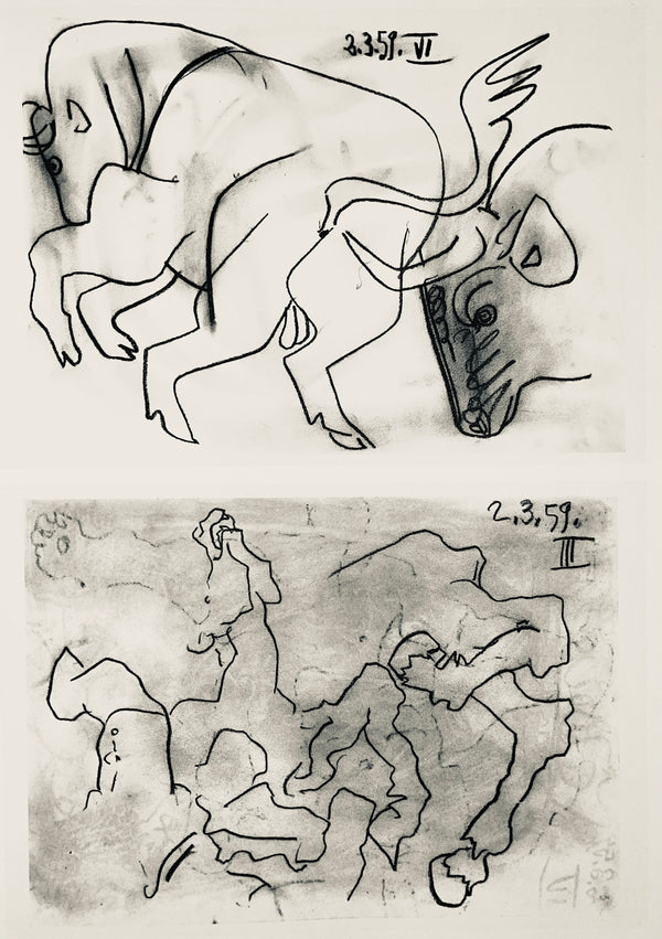 Pablo Picasso, Composition (Bloch 1276; Czwiklitzer 23), Toros y Toreros, Limited Edition Lithograph