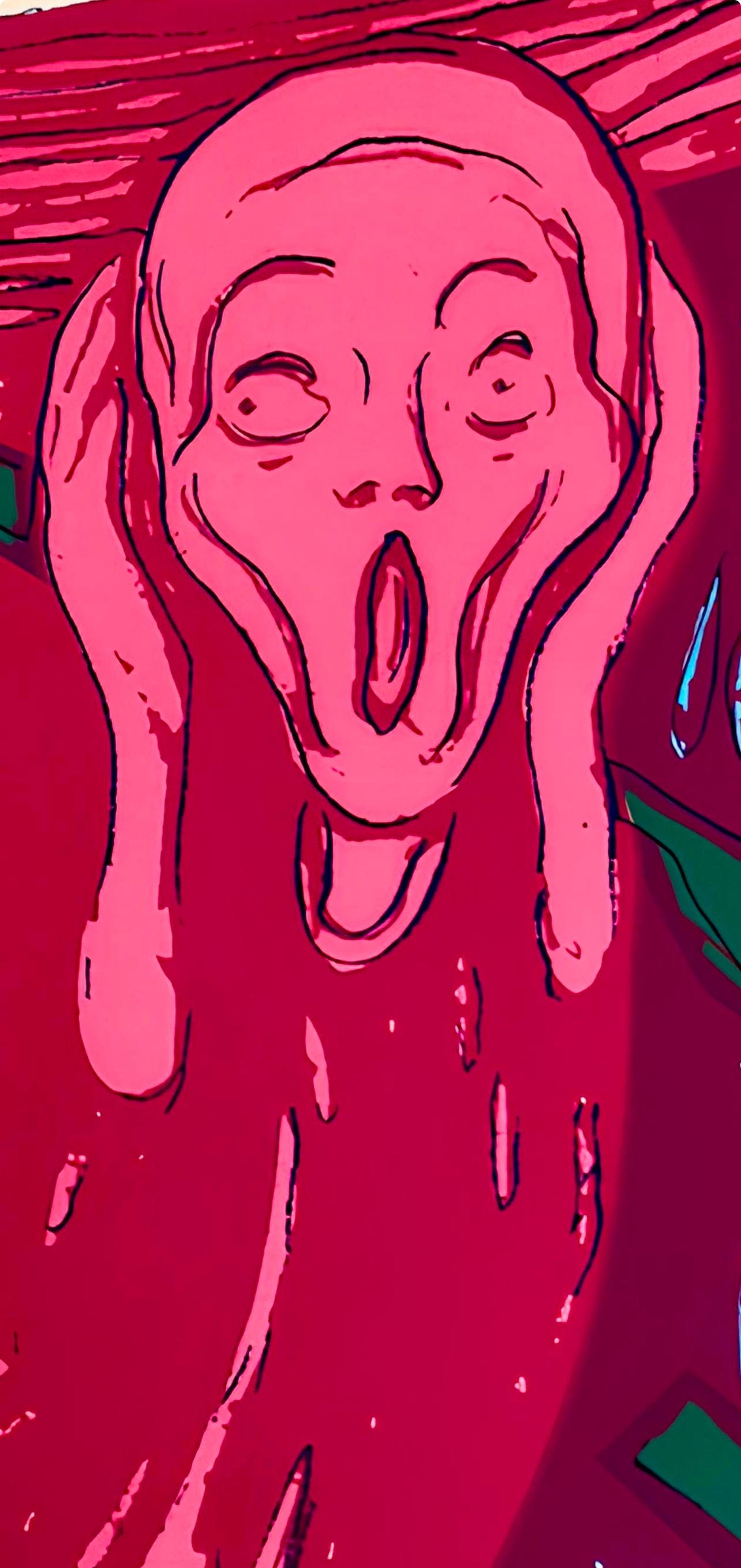 Andy Warhol, The Scream (after Edvard Munch), Pink, Official Limited Edition, Sunday B. Morning, Silkscreen