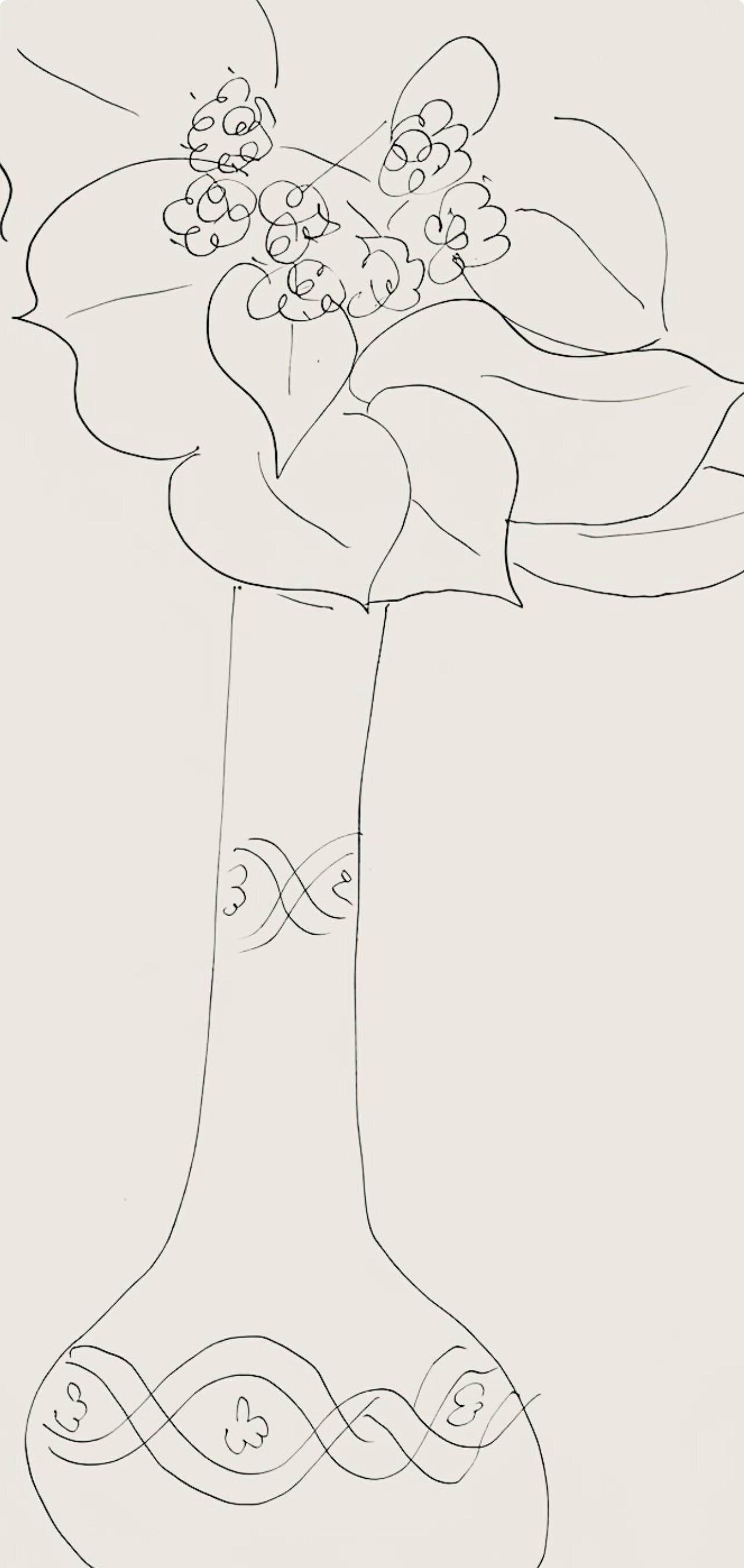 Henri Matisse, Série J, var. 3 (Duthuit 9), Henri Matisse, Dessins, Thèmes et variations, Limited Edition Lithograph