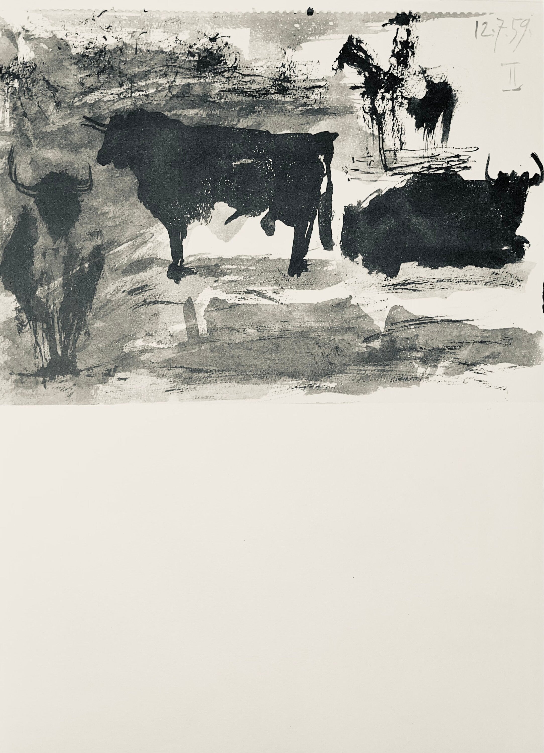 Pablo Picasso, Composition (Bloch 1276; Czwiklitzer 23), Toros y Toreros, Limited Edition Lithograph