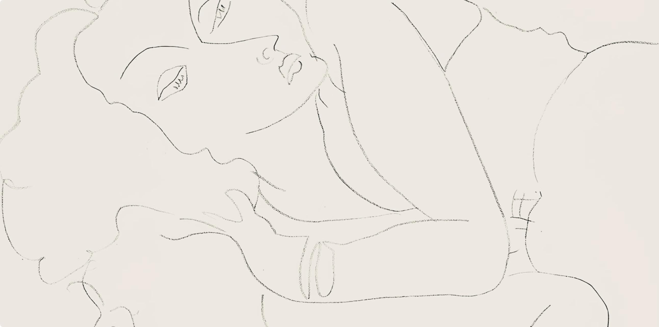Henri Matisse, Série F, var. 9 (Duthuit 9), Henri Matisse, Dessins, Thèmes et variations, Limited Edition Lithograph