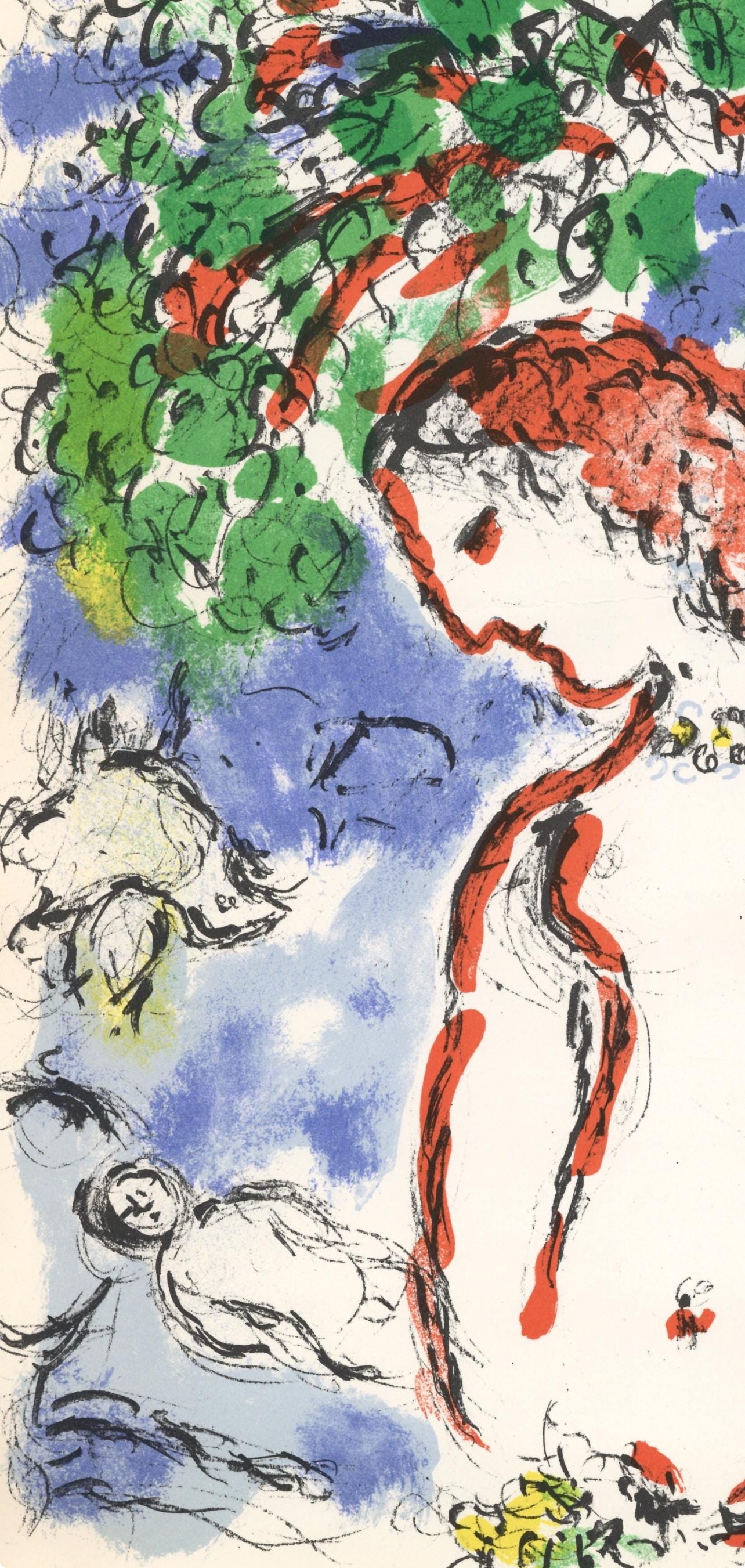 Marc Chagall, Composition (Cramer 91; Mourlot 650), Derrière le miroir, Limited Edition Lithograph