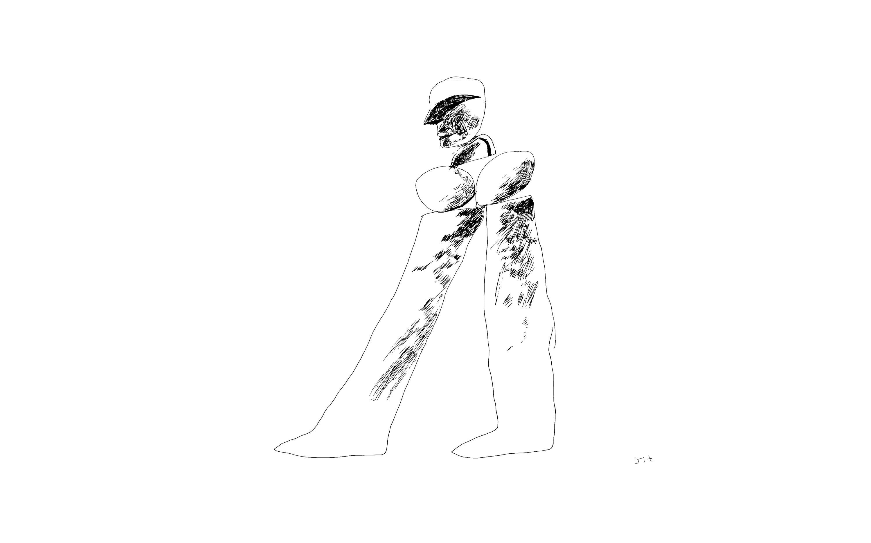 David Hockney, Man (Mikro 20), Suites nº8, Rencontres, Limited Edition Lithograph
