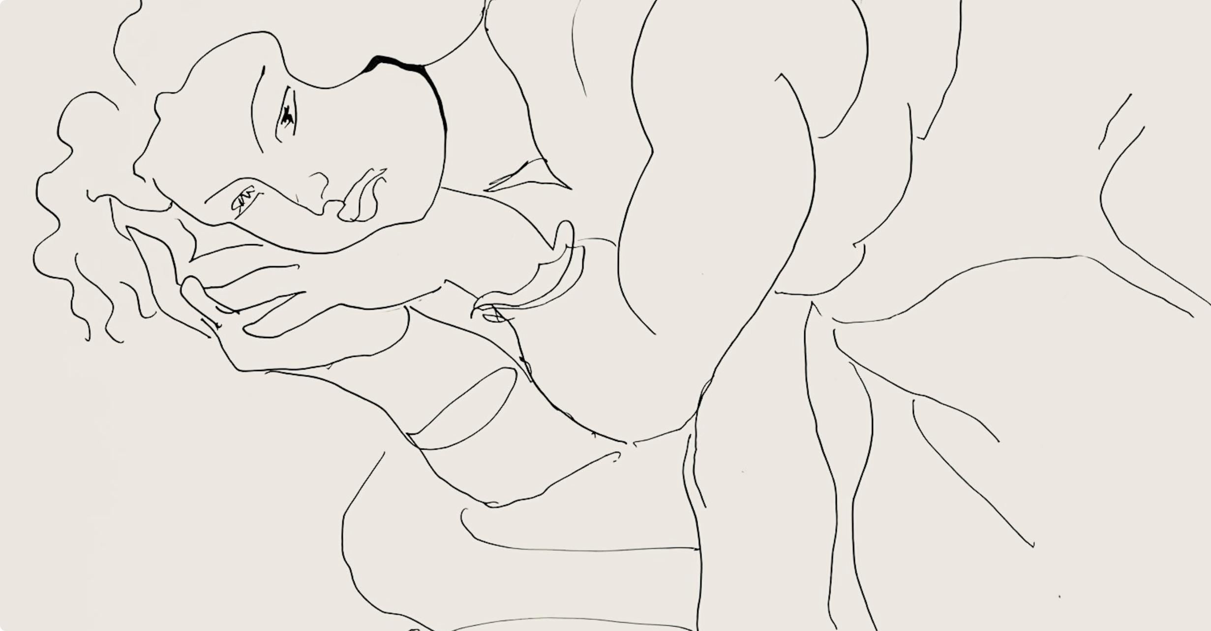 Henri Matisse, Série D, var. 9 (Duthuit 9), Henri Matisse, Dessins, Thèmes et variations, Limited Edition Lithograph