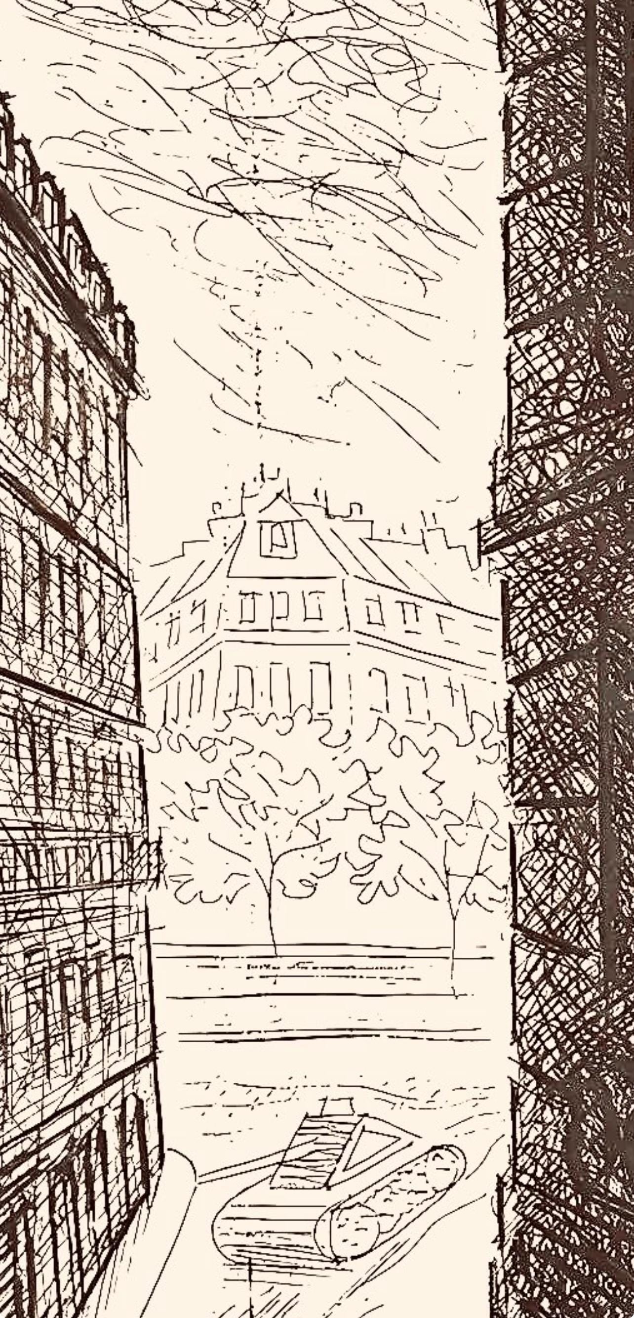 Louis Touchagues, Composition, Jours de gloire, Histoire de la libération de Paris, Limited Edition Etching