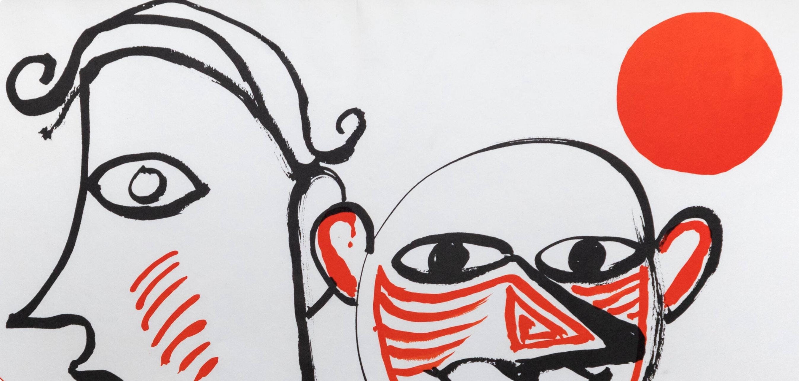 Alexander Calder, Composition, Derrière le miroir, Limited Edition Lithograph