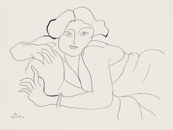 Henri Matisse, Série D, var. 4 (Duthuit 9), Henri Matisse, Dessins, Thèmes et variations, Limited Edition Lithograph