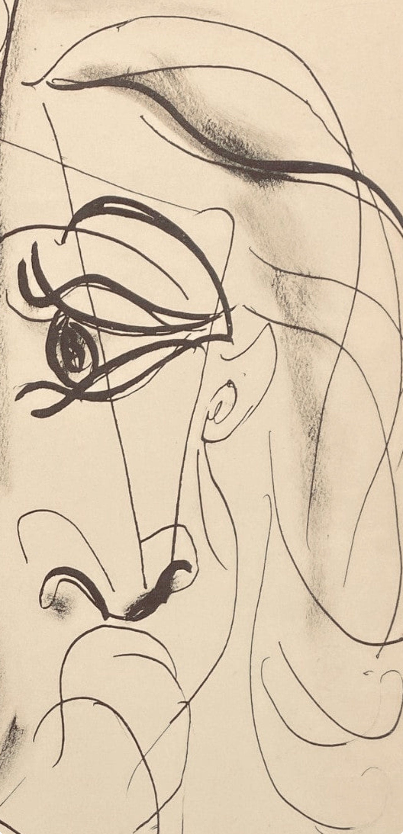 Pablo Picasso, Composition, Carnet de dessins de Picasso, Cahiers d’Art, Limited Edition Lithograph
