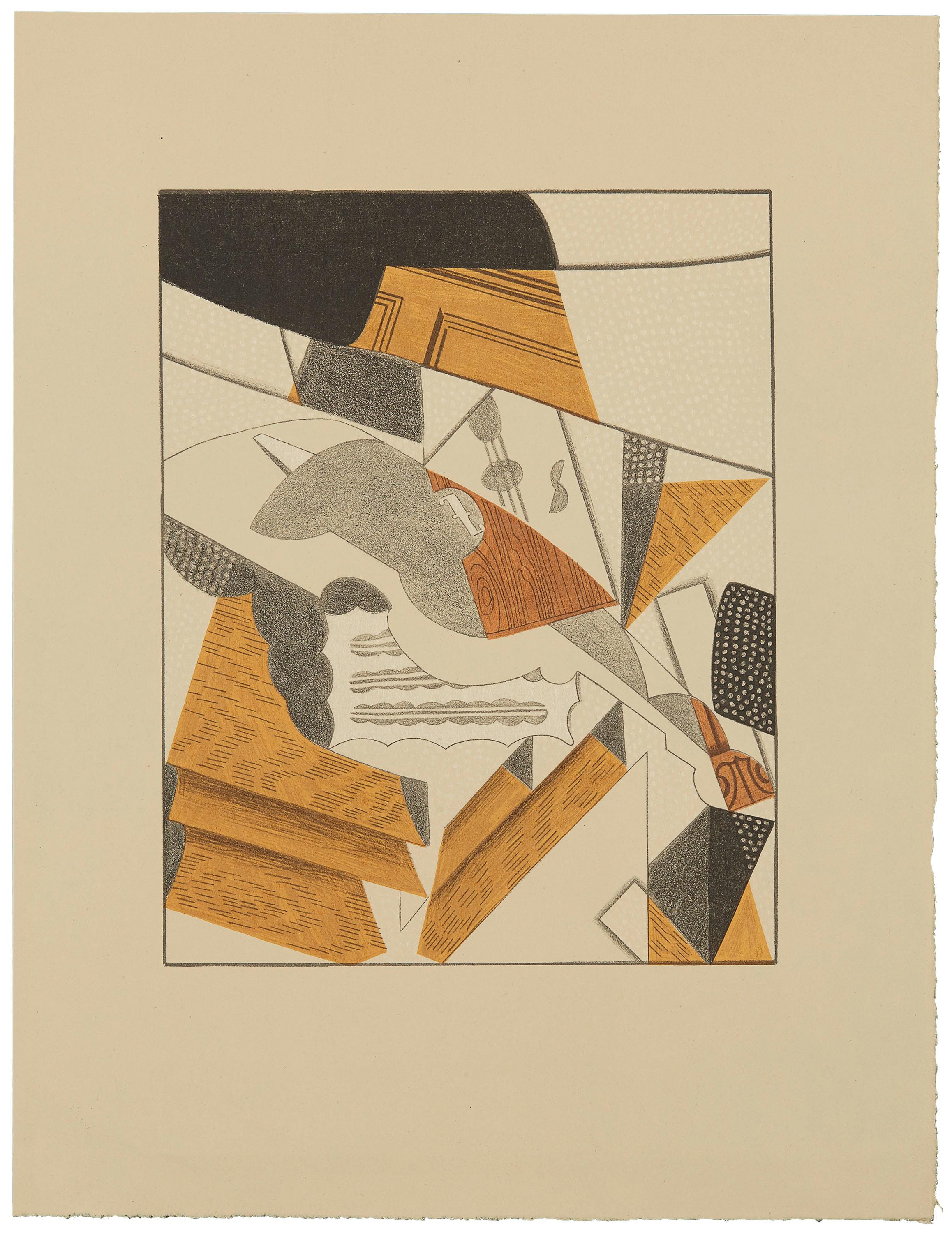 Juan Gris, Violon (Kahnweiler 1969), Au Soleil du Plafond, Limited Edition Lithograph