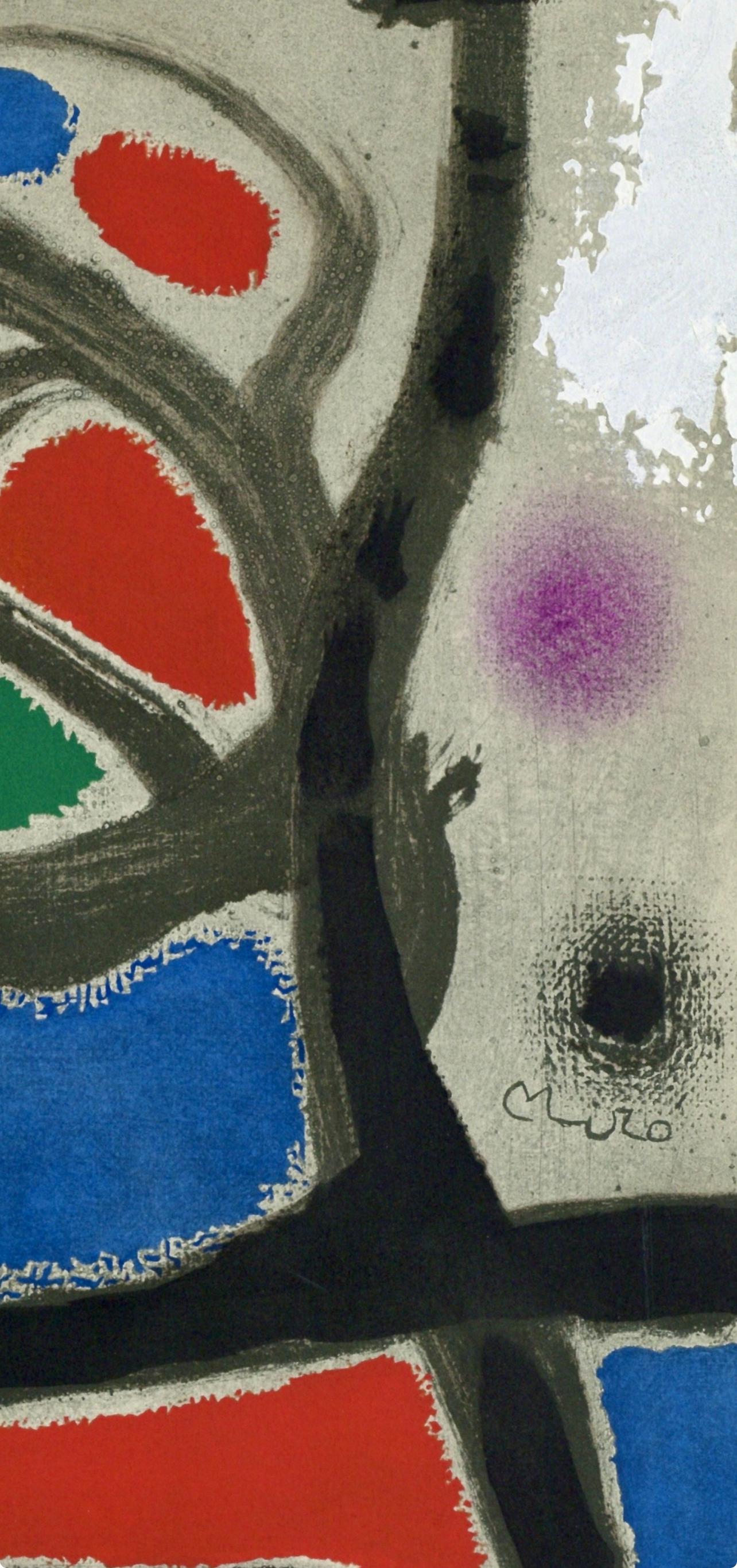 Joan Miró, Composition, Miró, Oiseau Solaire, Oiseau Lunaire, Étincelles, Limited Edition Lithograph