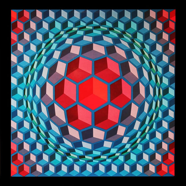 Victor Vasarely, Composition, Progressions I, Limited Edition Héliogravure