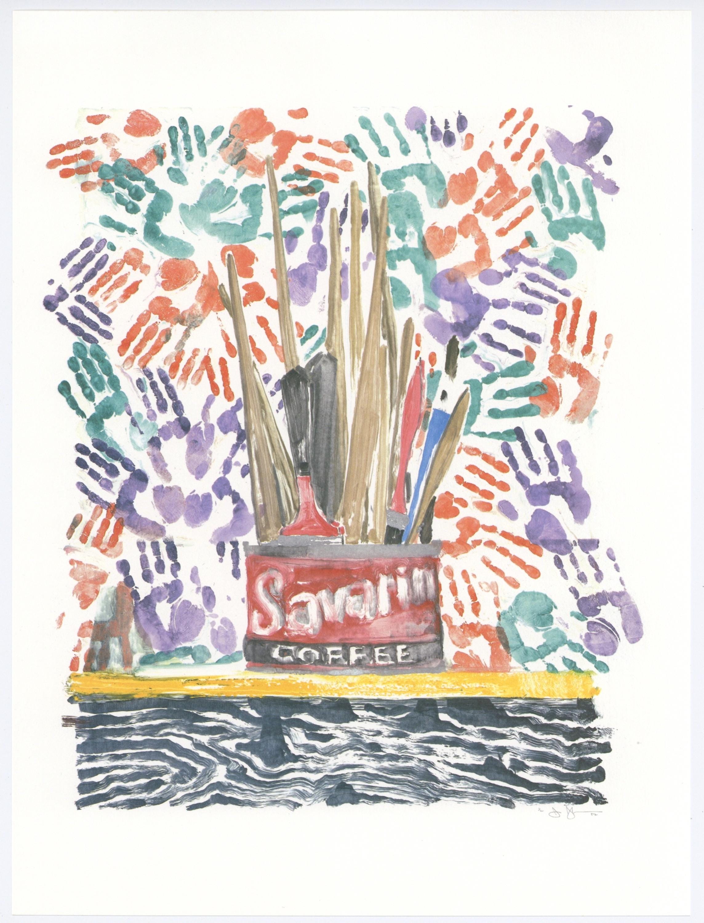 Jasper Johns, Composition, Jasper Johns, 17 Monotypes, Limited Edition Héliogravure