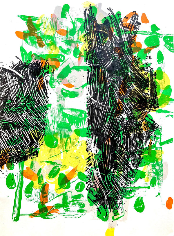 Jean-Paul Riopelle, Composition, Derrière le miroir, Limited Edition Lithograph