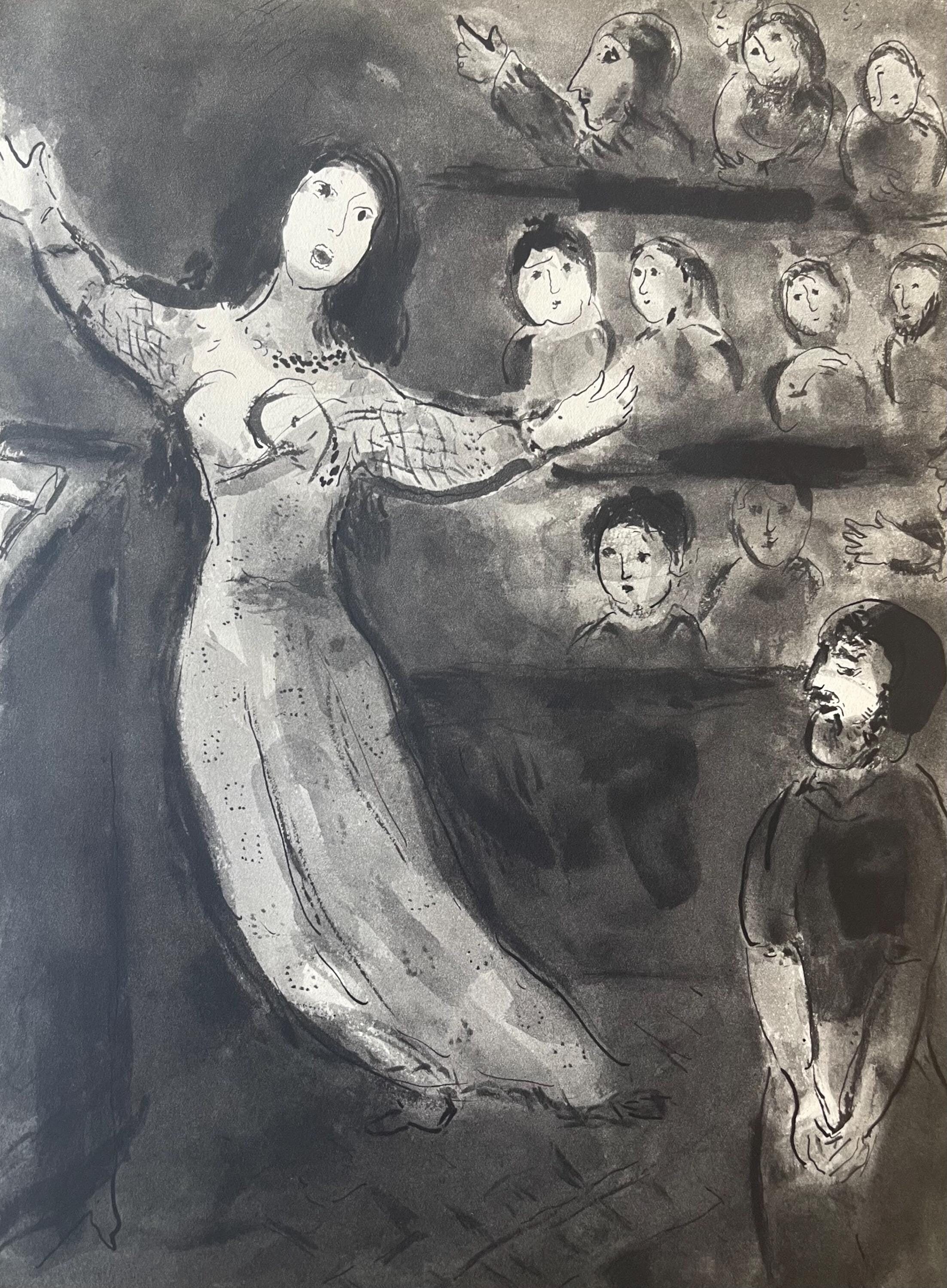 Marc Chagall, Composition, Contes de Boccace, Verve: Revue Artistique et Littéraire, Limited Edition Lithograph