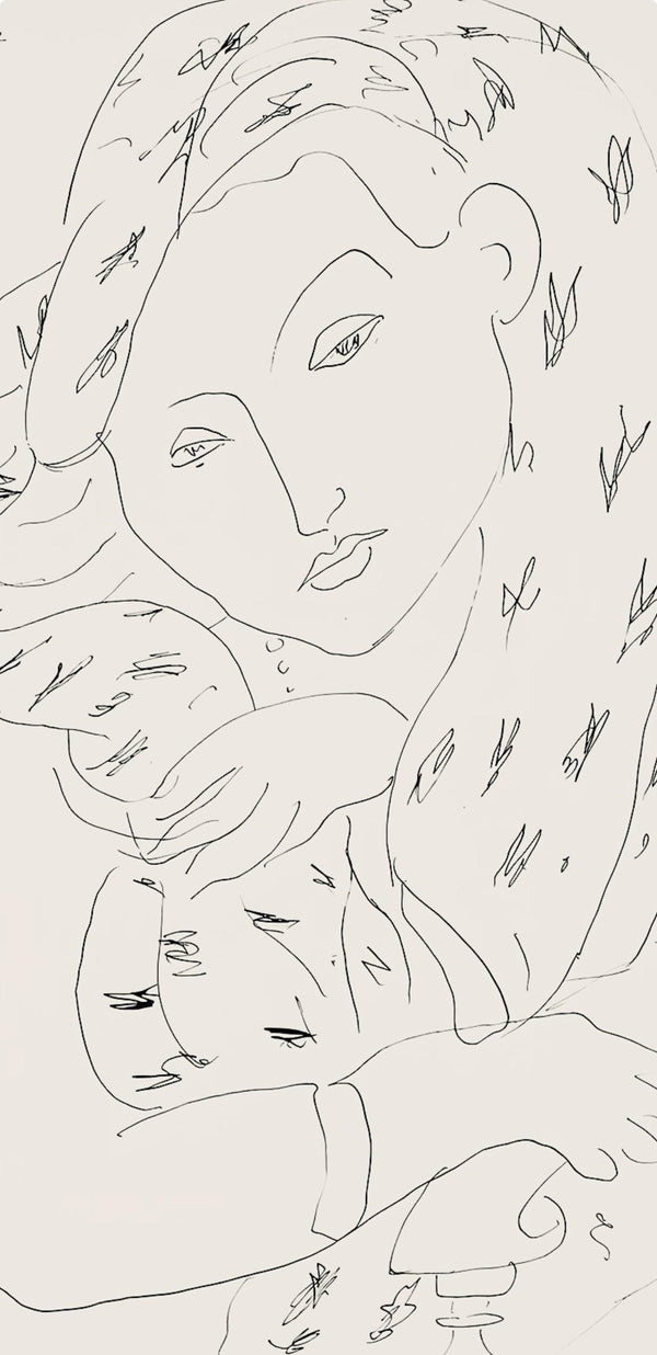 Henri Matisse, Série K, var. 5 (Duthuit 9), Henri Matisse, Dessins, Thèmes et variations, Limited Edition Lithograph