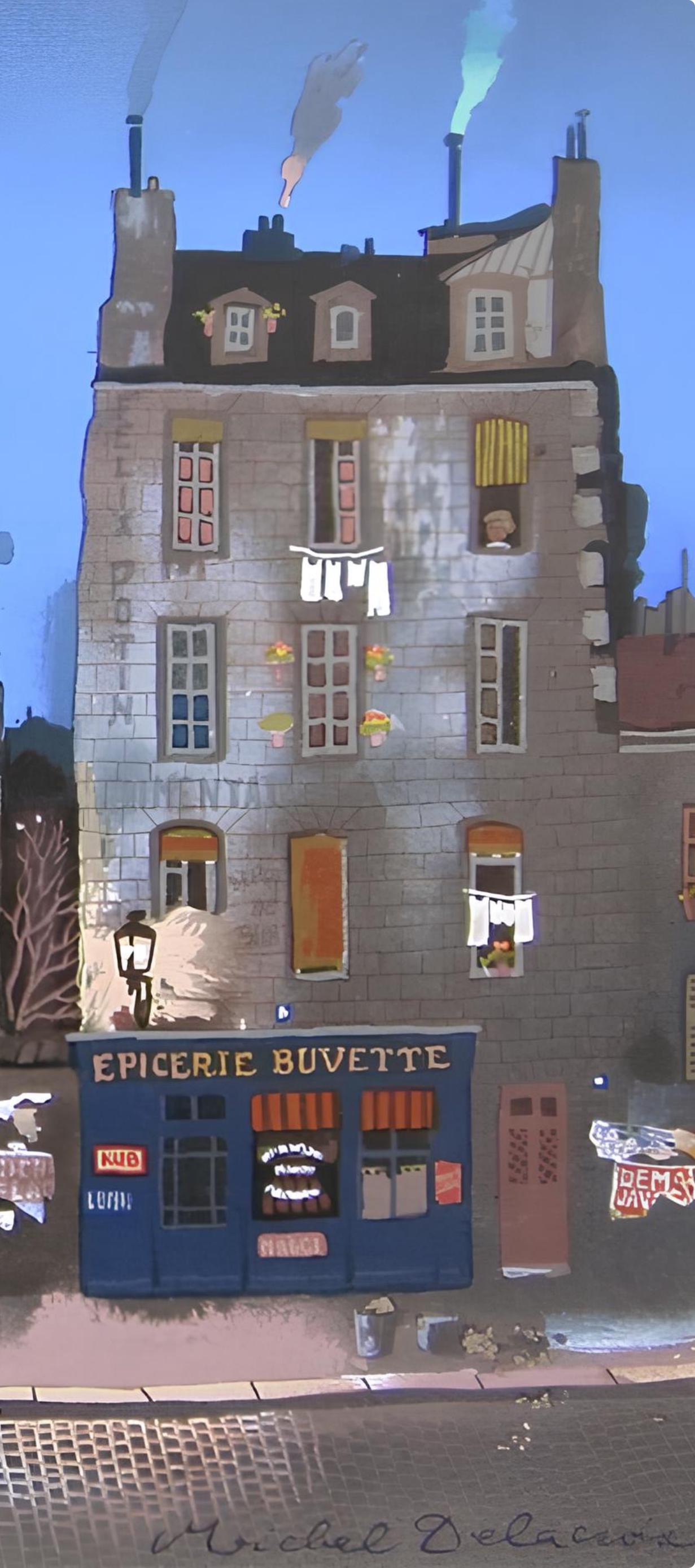 Michel Delacroix, Tour Eiffel le Soir, Limited Edition Lithograph