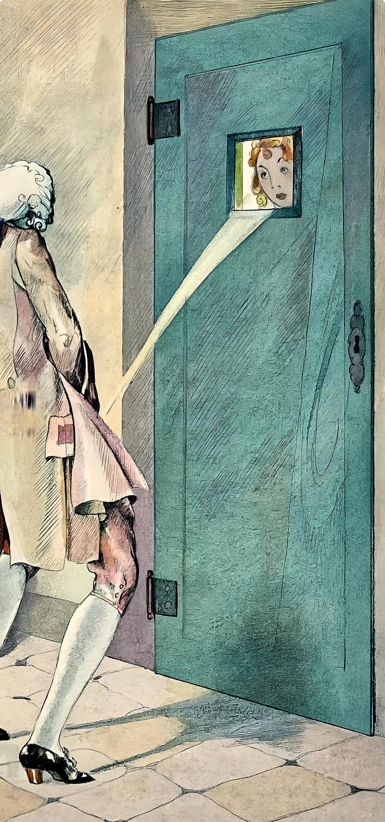 Umberto Brunelleschi, Composition, La Leçon d'amour dans un parc, Limited Edition Lithograph