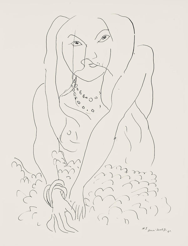 Henri Matisse, Série N, var. 3 (Duthuit 9), Henri Matisse, Dessins, Thèmes et variations, Limited Edition Lithograph