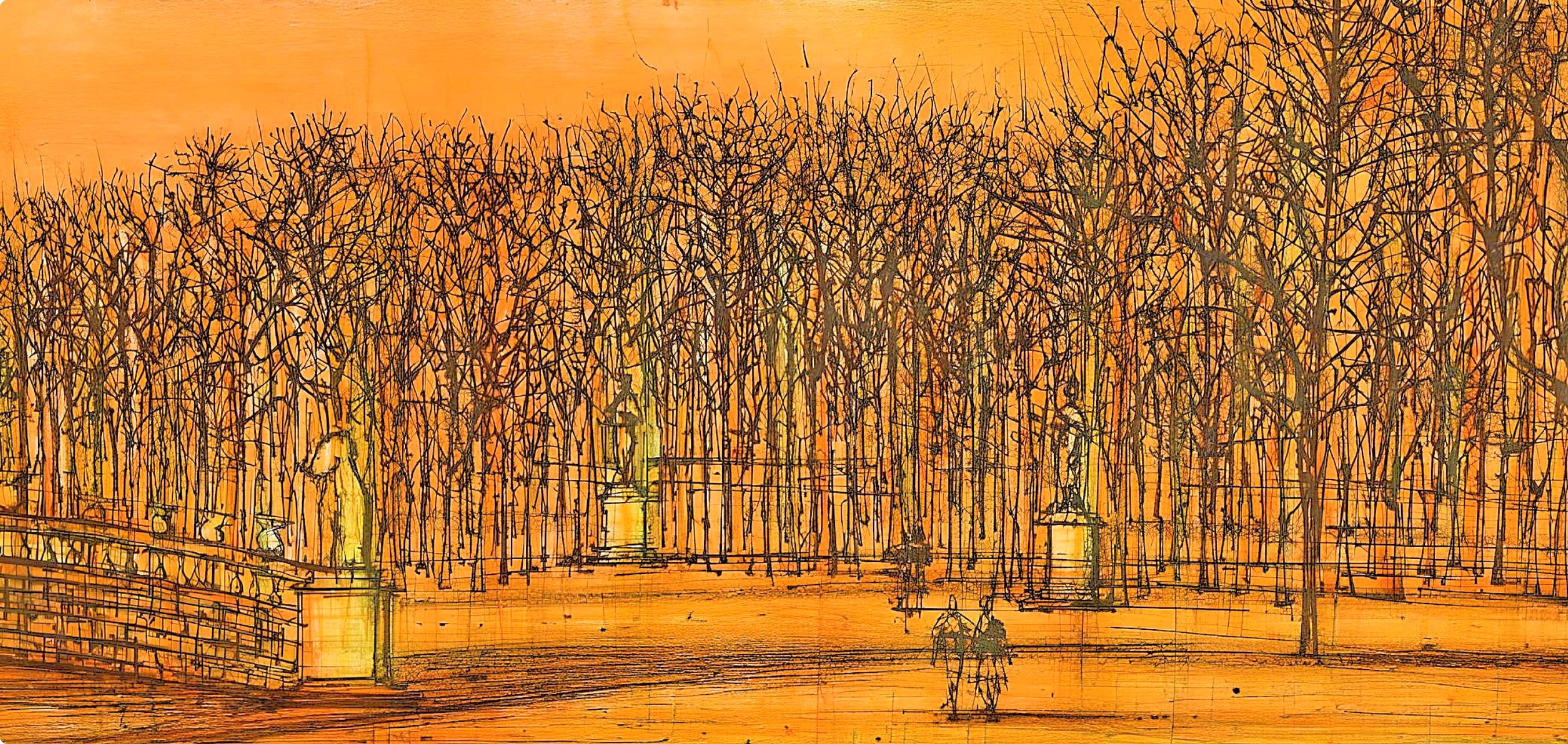 Jean Carzou, Les Tuileries, Regards sur Paris, Limited Edition Lithograph
