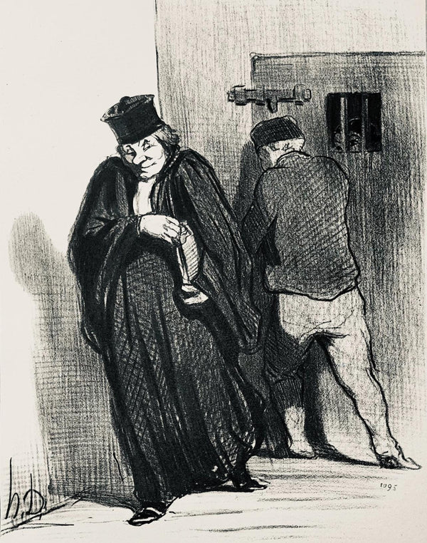 Honoré Daumier, Composition, Honoré Daumier, Law and Justice, Limited Edition Lithograph