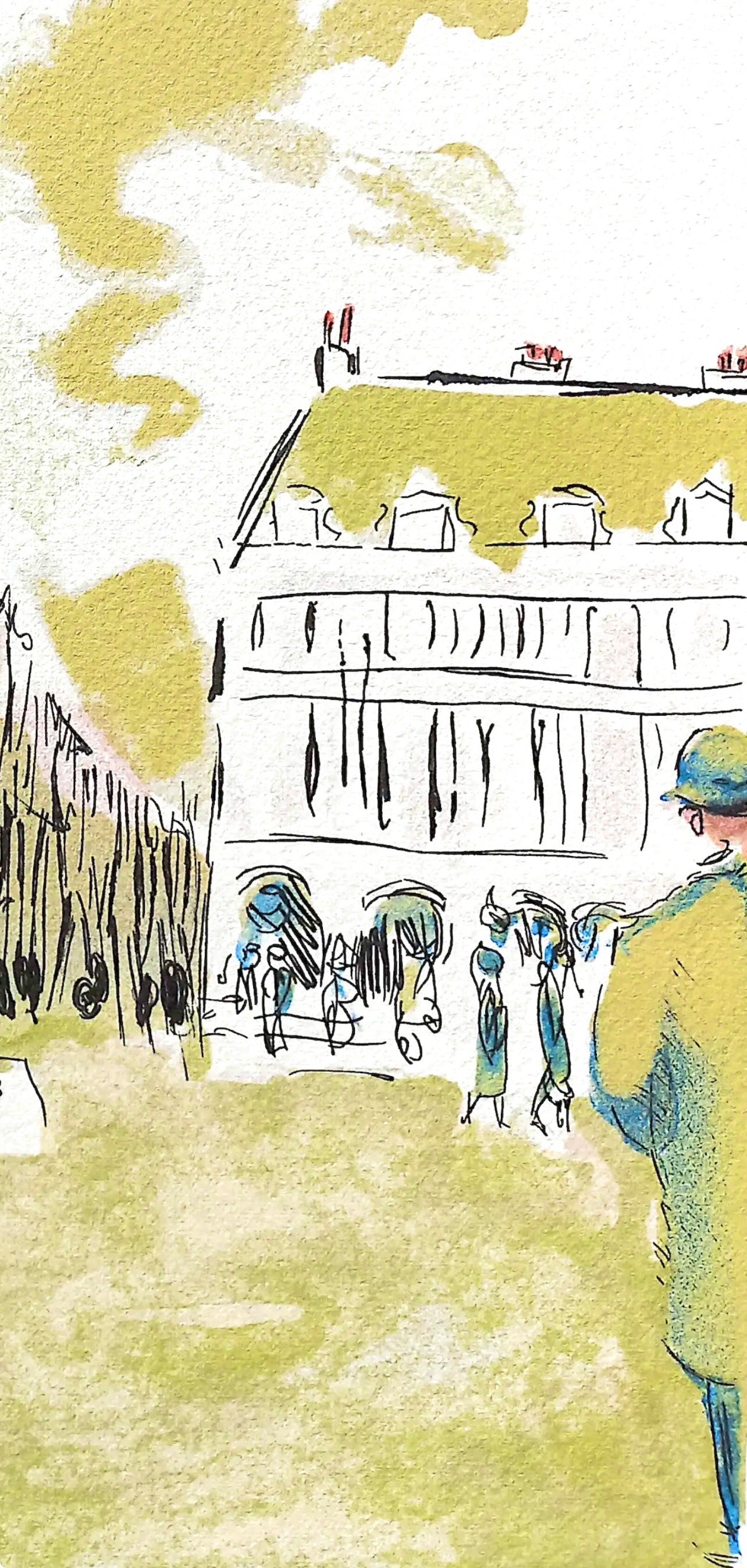Kees Van Dongen, Place Vendôme, Au Temps de Paris Seine, Limited Edition Lithograph