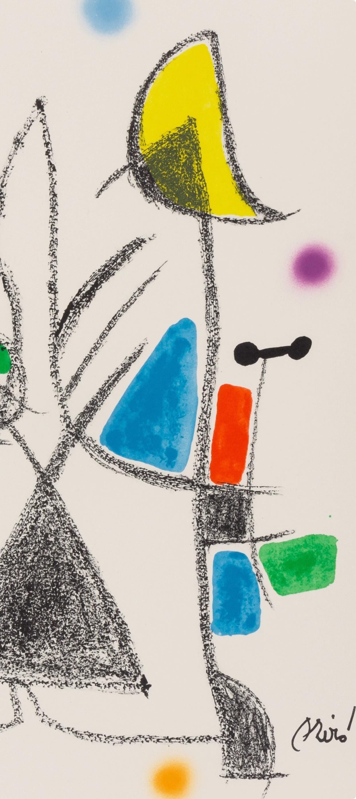 Joan Miró, Composition (Mourlot, 1051-1072), Maravillas con Variaciones acrósticas en el Jardín de Miró, Limited Edition Lithograph