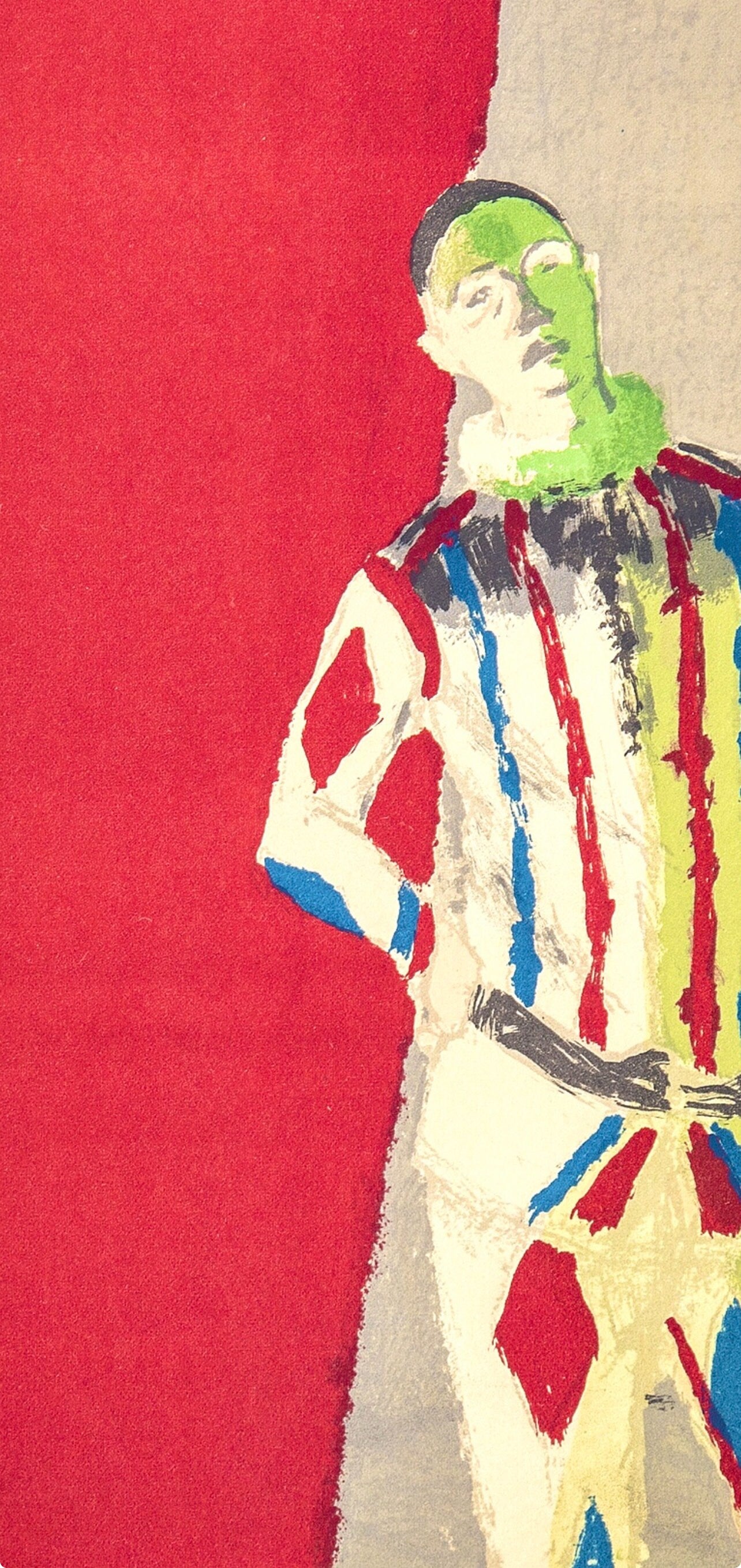 Maurice Brianchon, l'Arlequin, Souvenirs et portraits d'artistes, Limited Edition Lithograph