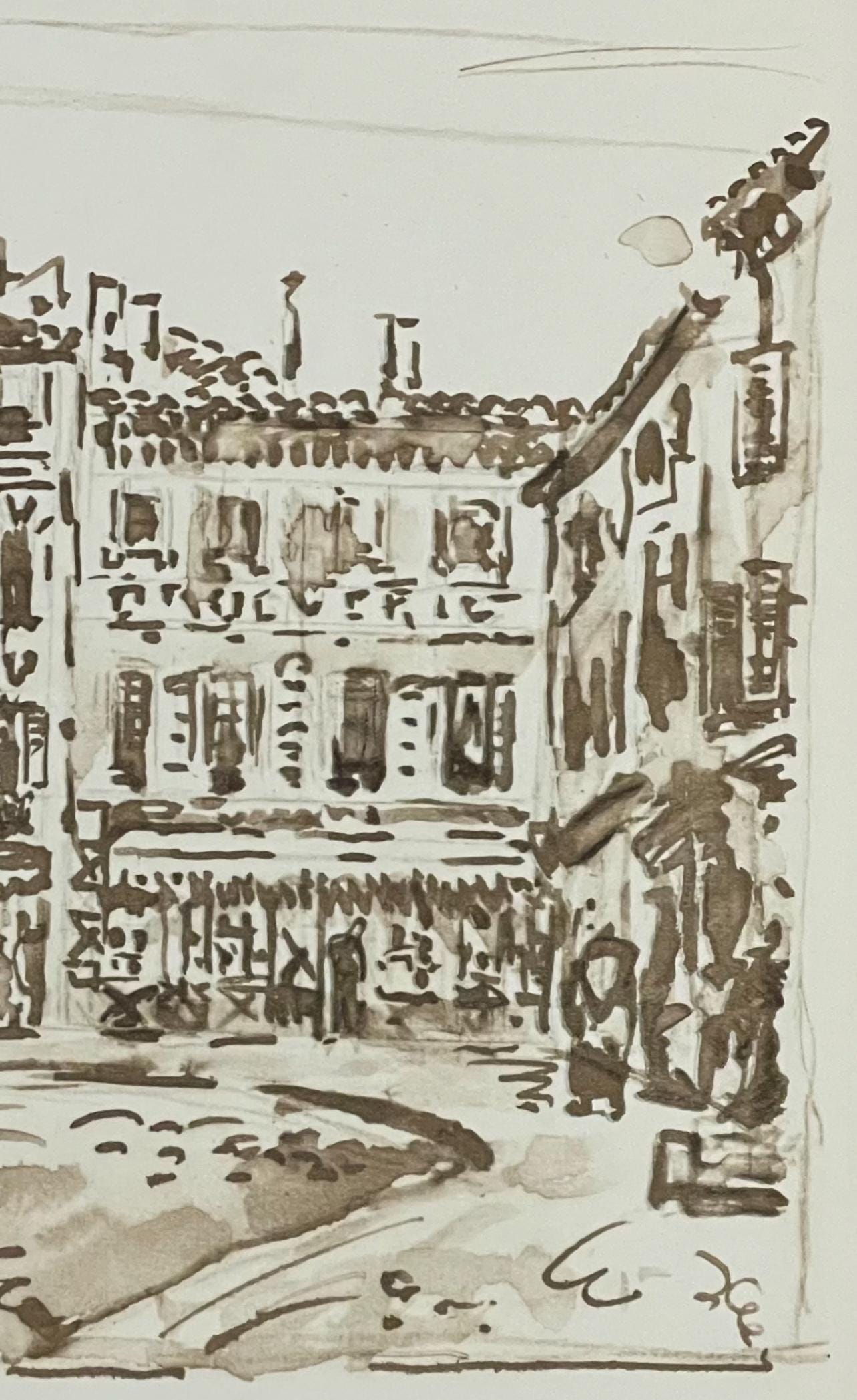 Paul Signac, Avignon. Le motif de Jongkind, Signac Dessins, Limited Edition Lithograph