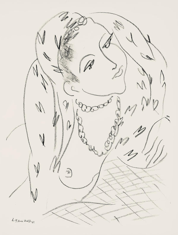 Henri Matisse, Série L, var. 16 (Duthuit 9), Henri Matisse, Dessins, Thèmes et variations, Limited Edition Lithograph