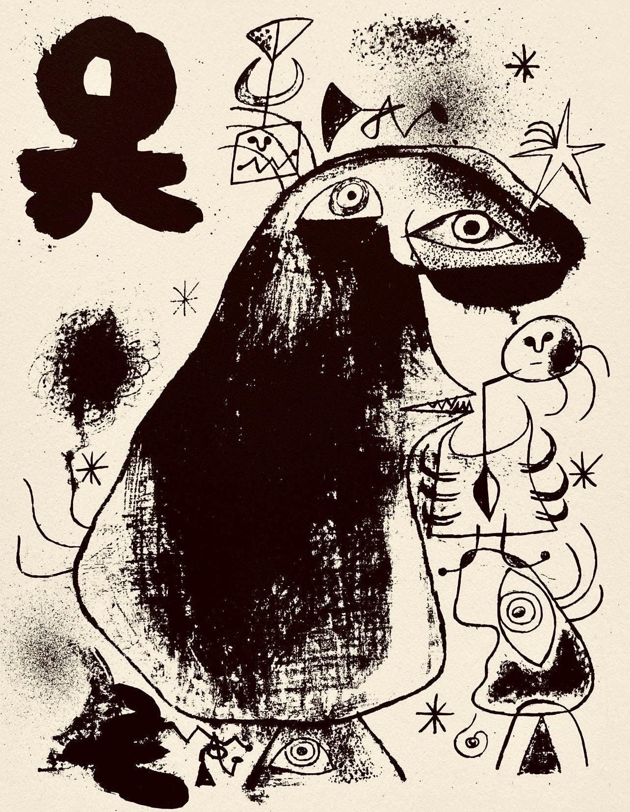 Joan Miró, Composition, The Prints of Joan Miro, Limited Edition Etching