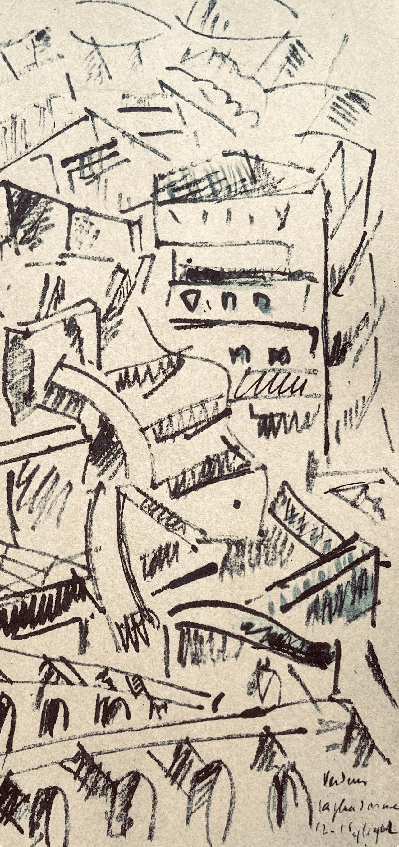 Fernand Léger, Verdun: La Place D'armes, Fernand Léger, Dessins de Guerre, Limited Edition Lithograph