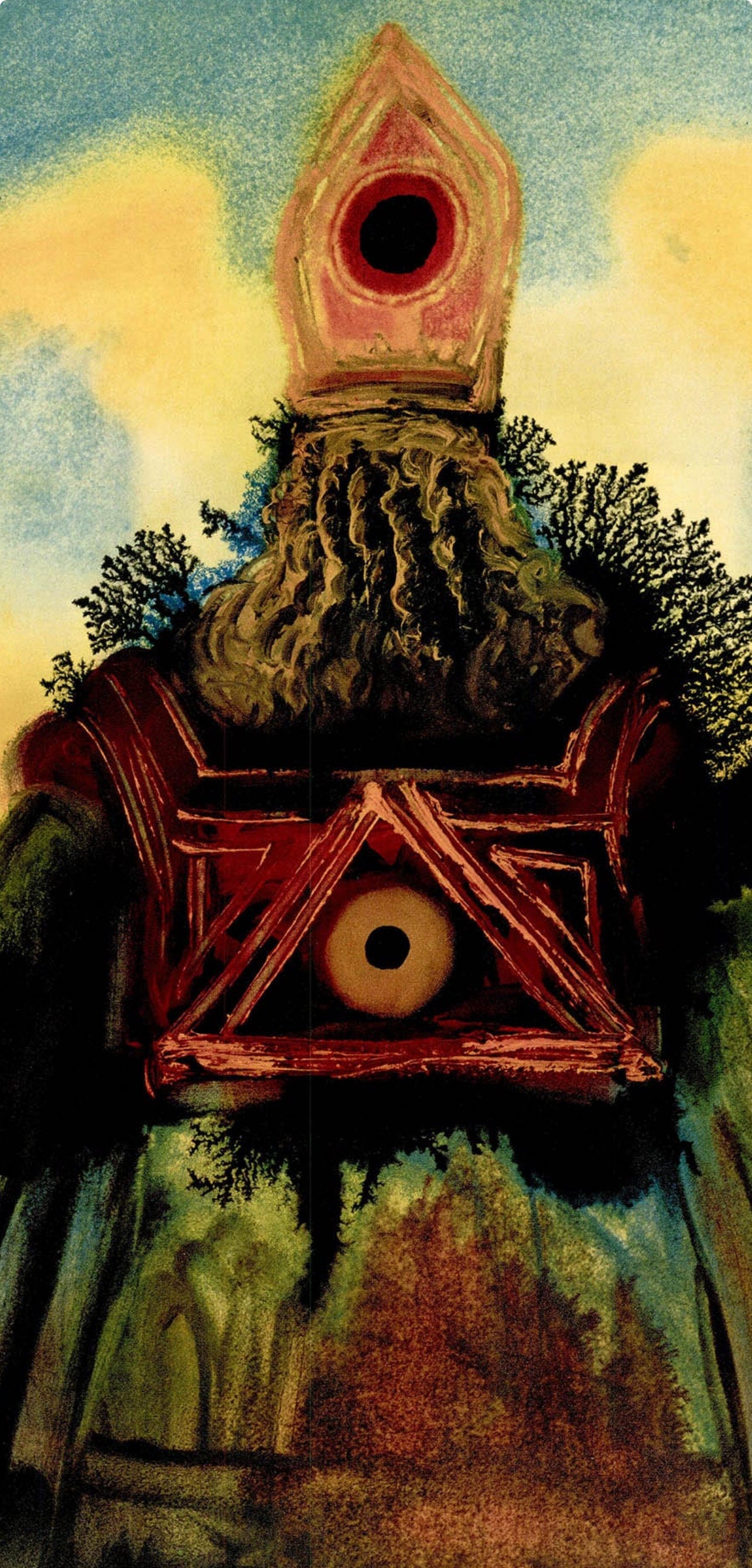 Salvador Dali, Composition (Michler/Löpsinger 1600; Field 69-3), Biblia Sacra, Limited Edition Lithograph