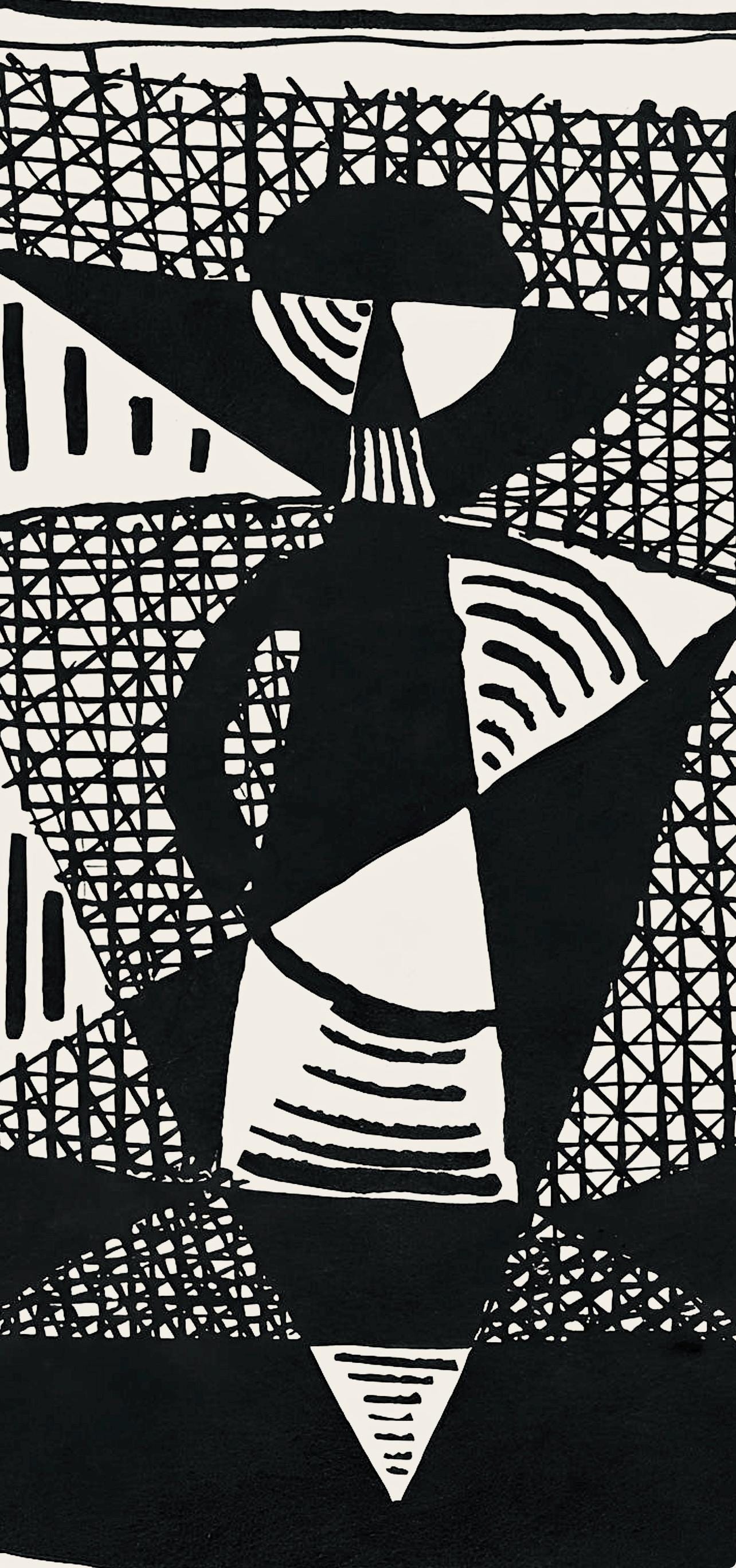 Pablo Picasso, Composition (Monod 10485), Hélène chez Archive de Illustrations de Pablo Picasso, Limited Edition Woodcut