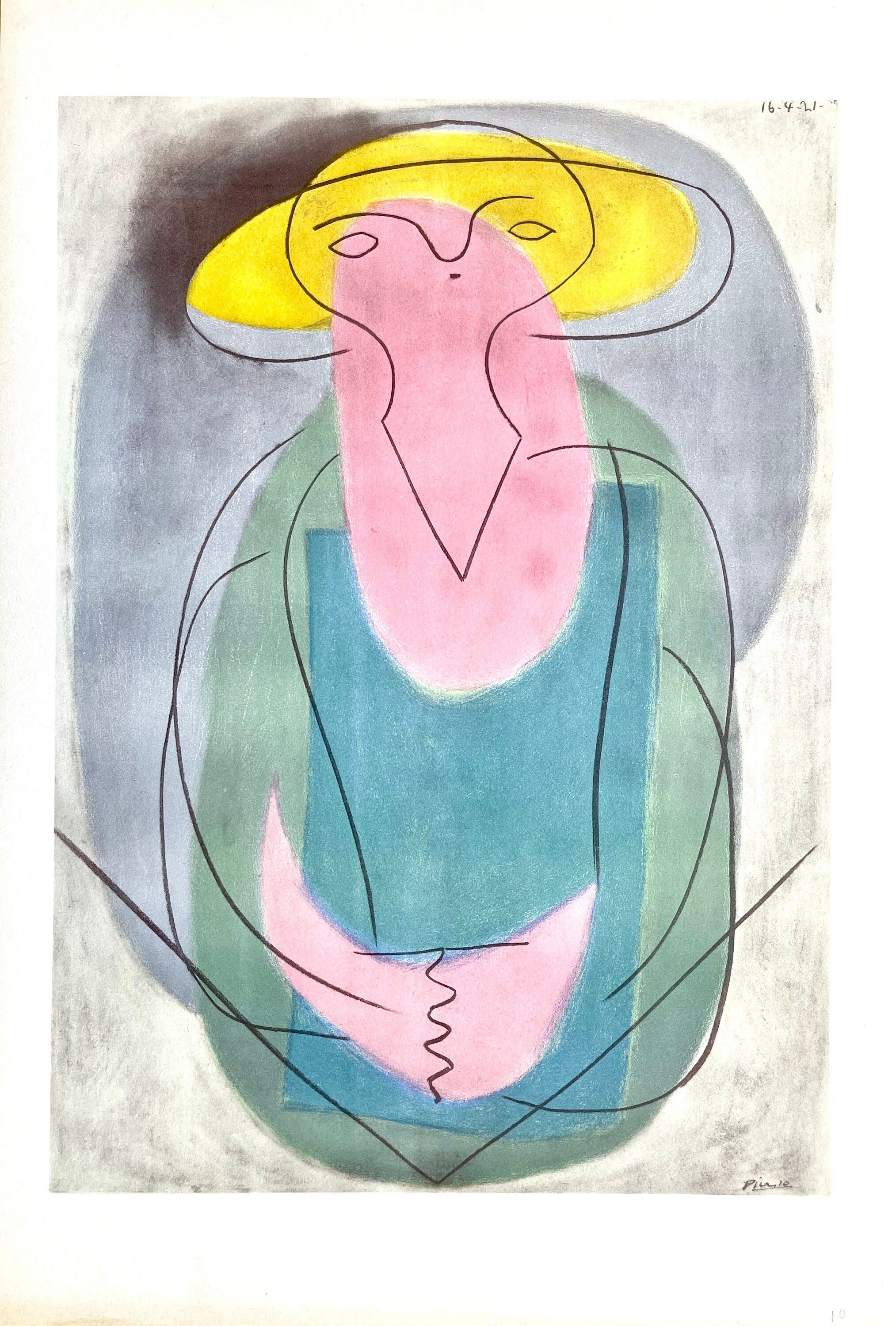 Pablo Picasso, Portrait of a Lady (Orozco 95), Picasso: Fifteen Drawings, Limited Edition Lithograph