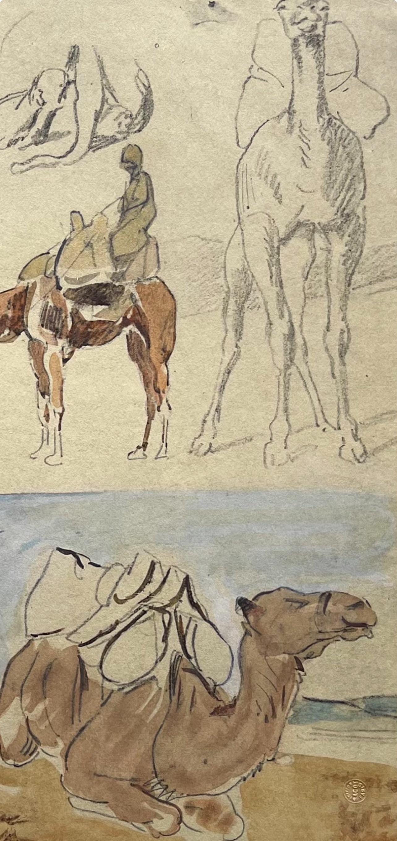 Eugène Delacroix, Composition, Trente et un Dessins et Aquarelles du Maroc, Limited Edition Lithograph