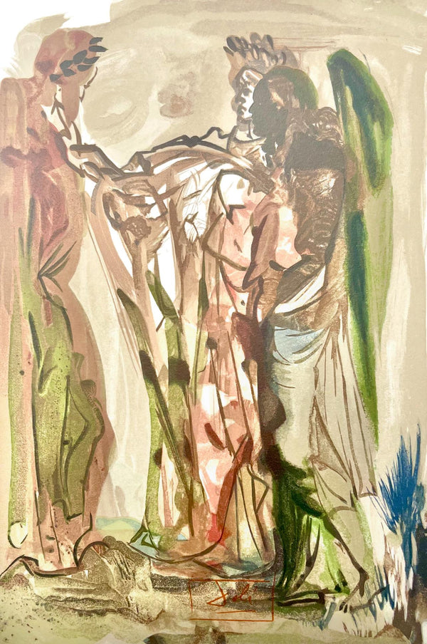 Salvador Dali, Fegefeuer XI (Field 189-200; Michler/Löpsinger 1039-1138), Die Göttliche Komödie, Signed, Limited Edition Woodcut