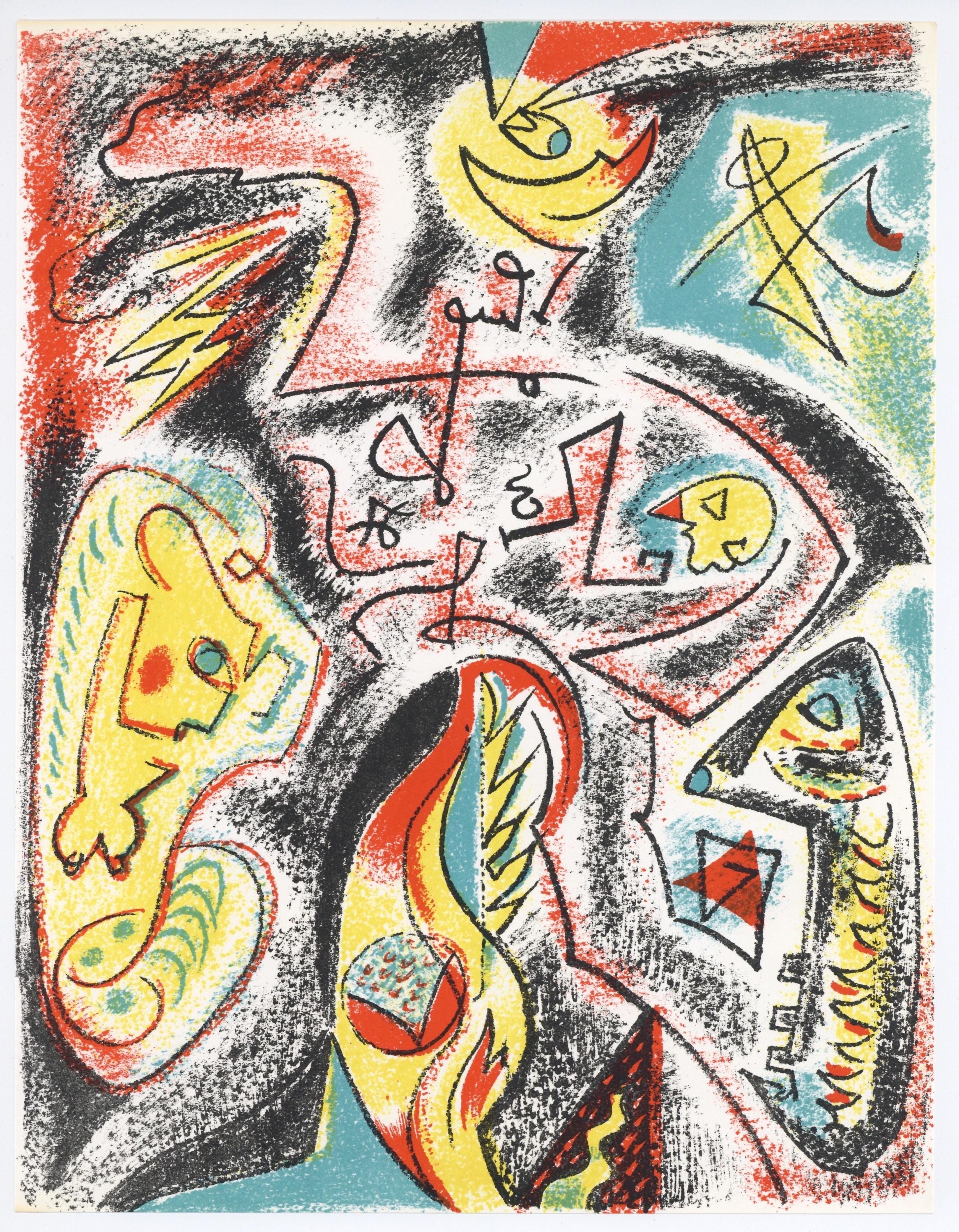 André Masson, Composition, XXe siècle, Limited Edition Lithograph