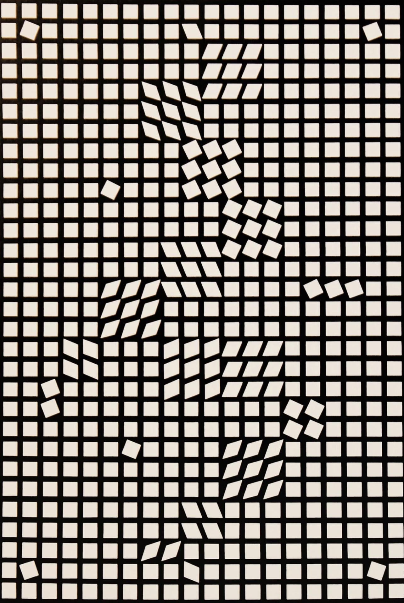 Victor Vasarely, Composition, Corpusculaires, Limited Edition Héliogravure