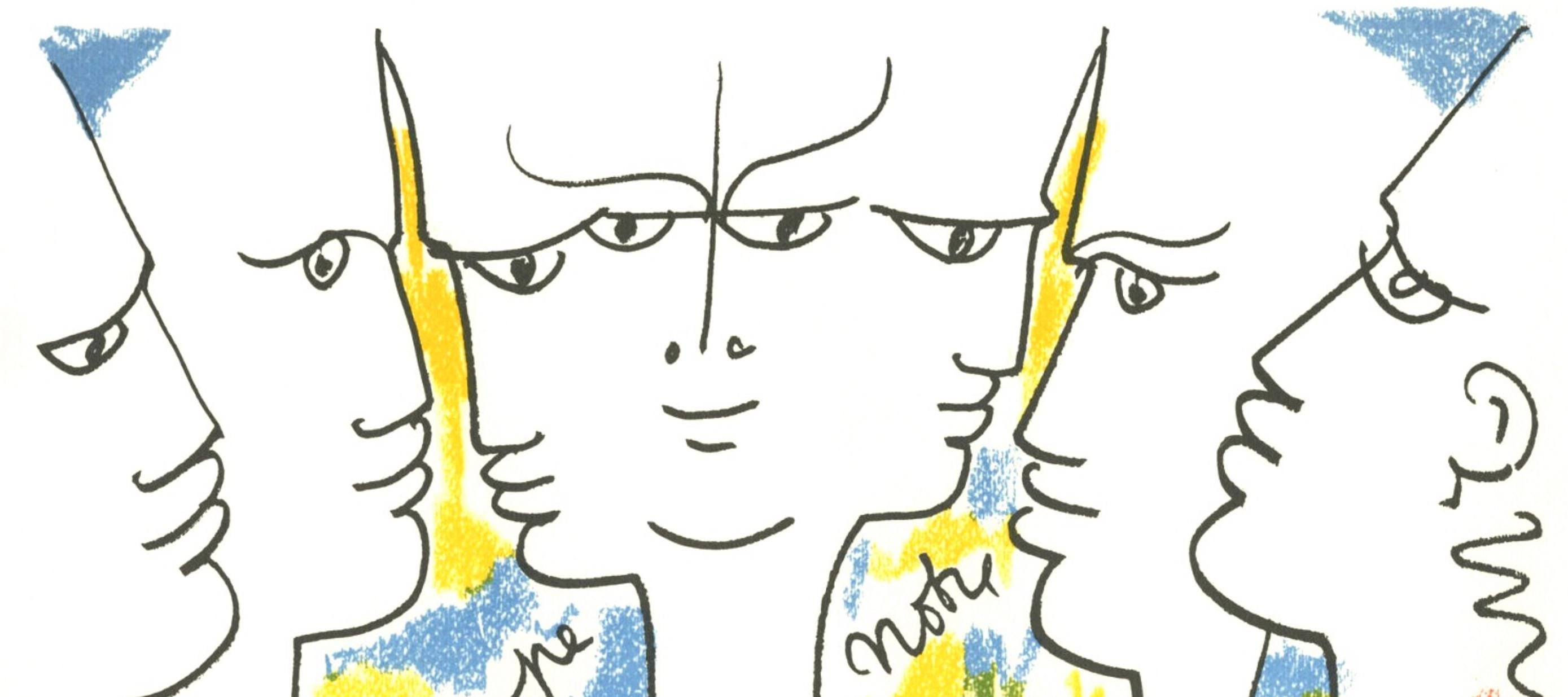 Jean Cocteau, Composition, Nous croyons en l'Europe, Limited Edition Silkscreen